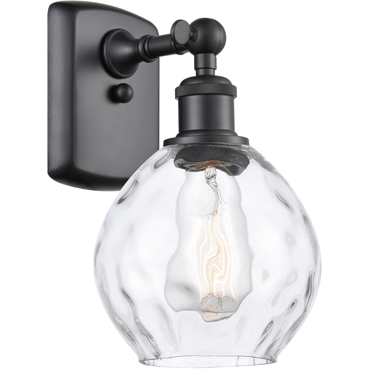 Ballston Small Waverly LED 6 inch Matte Black Sconce Wall Light, Ballston