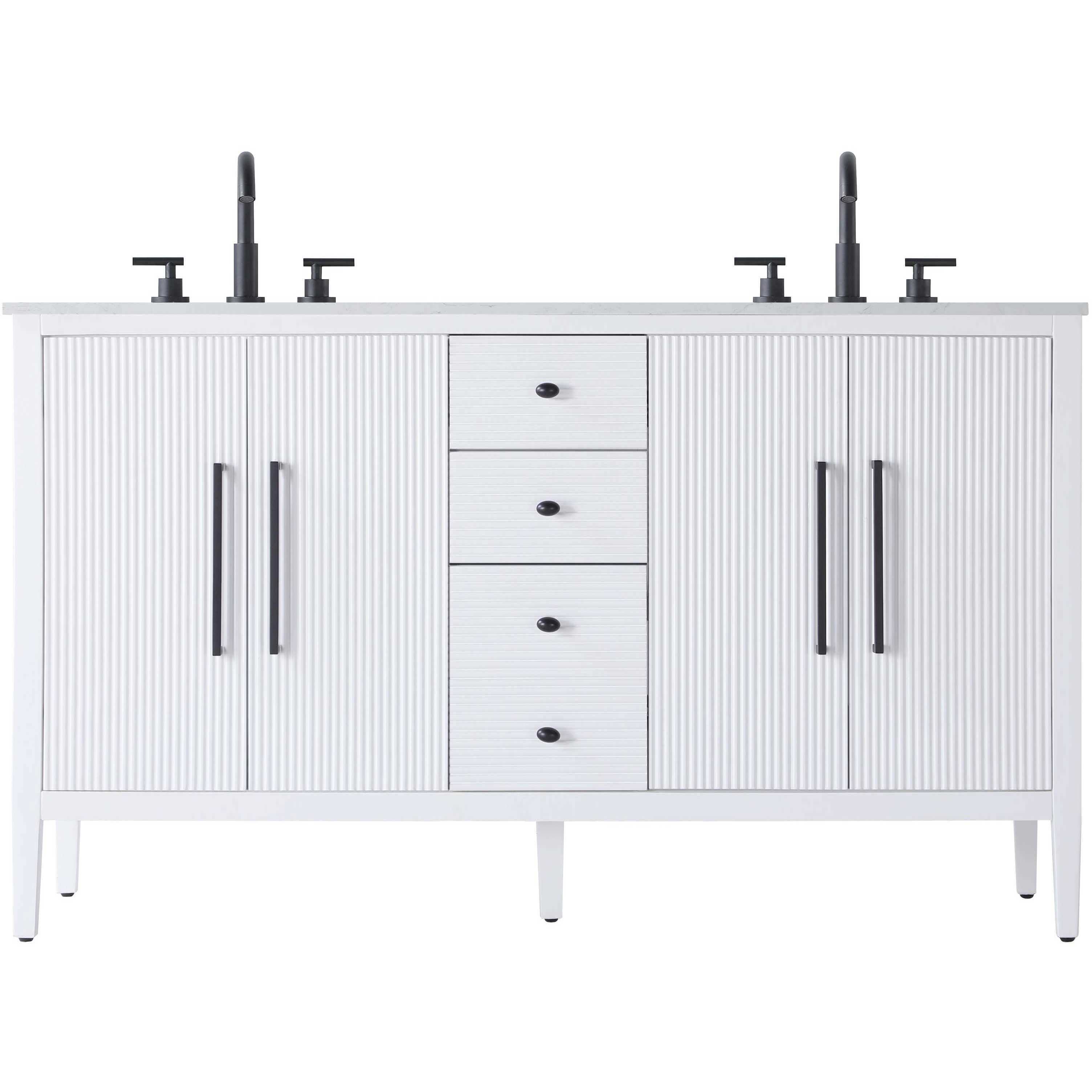 Blakely 60 X 34 inch White Bathroom Vanity Cabinet