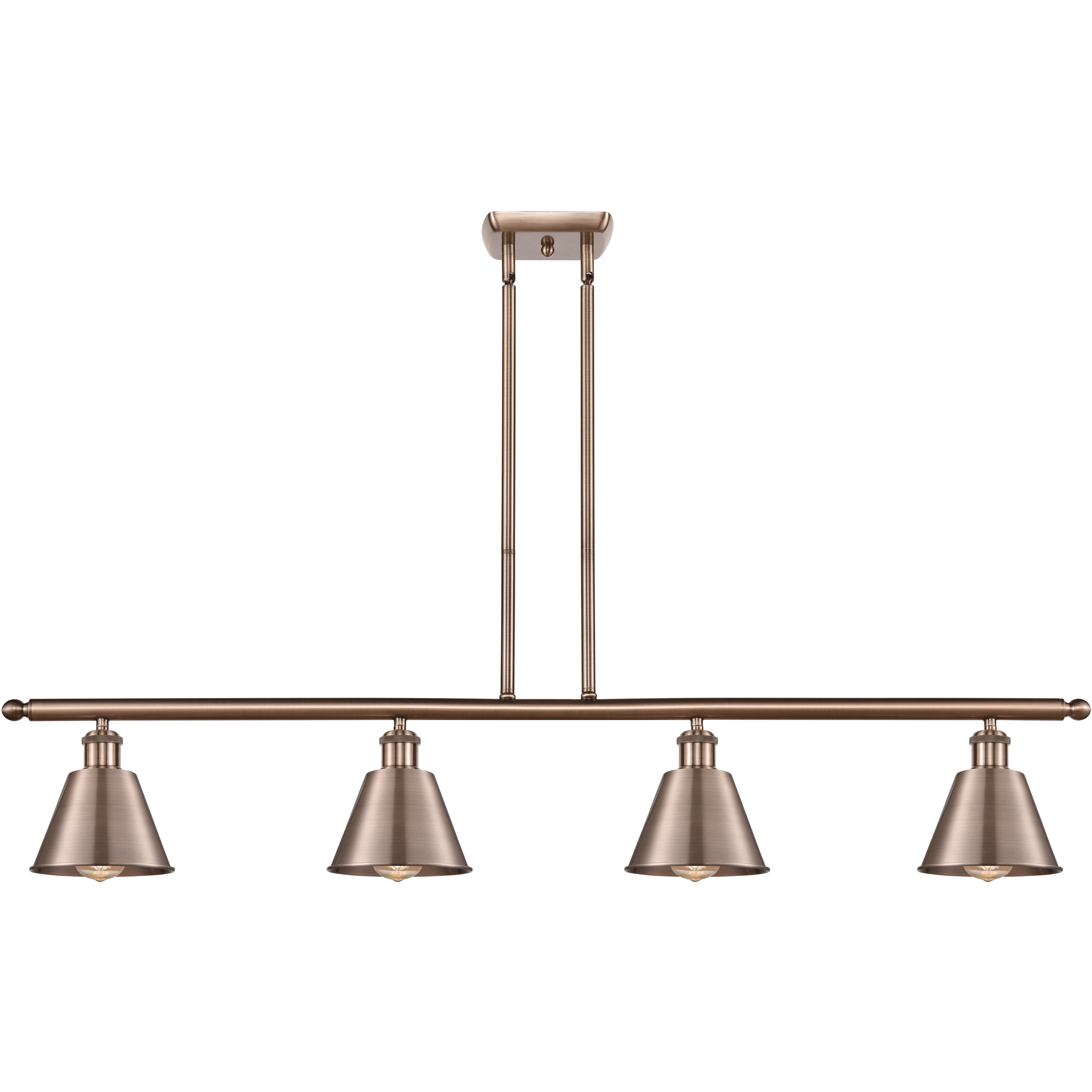 Ballston Smithfield LED 48 inch Antique Copper Island Light Ceiling Light, Ballston