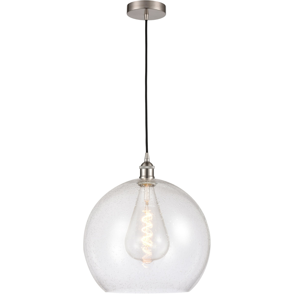 Edison Athens 1 Light 14 inch Brushed Satin Nickel Pendant Ceiling Light