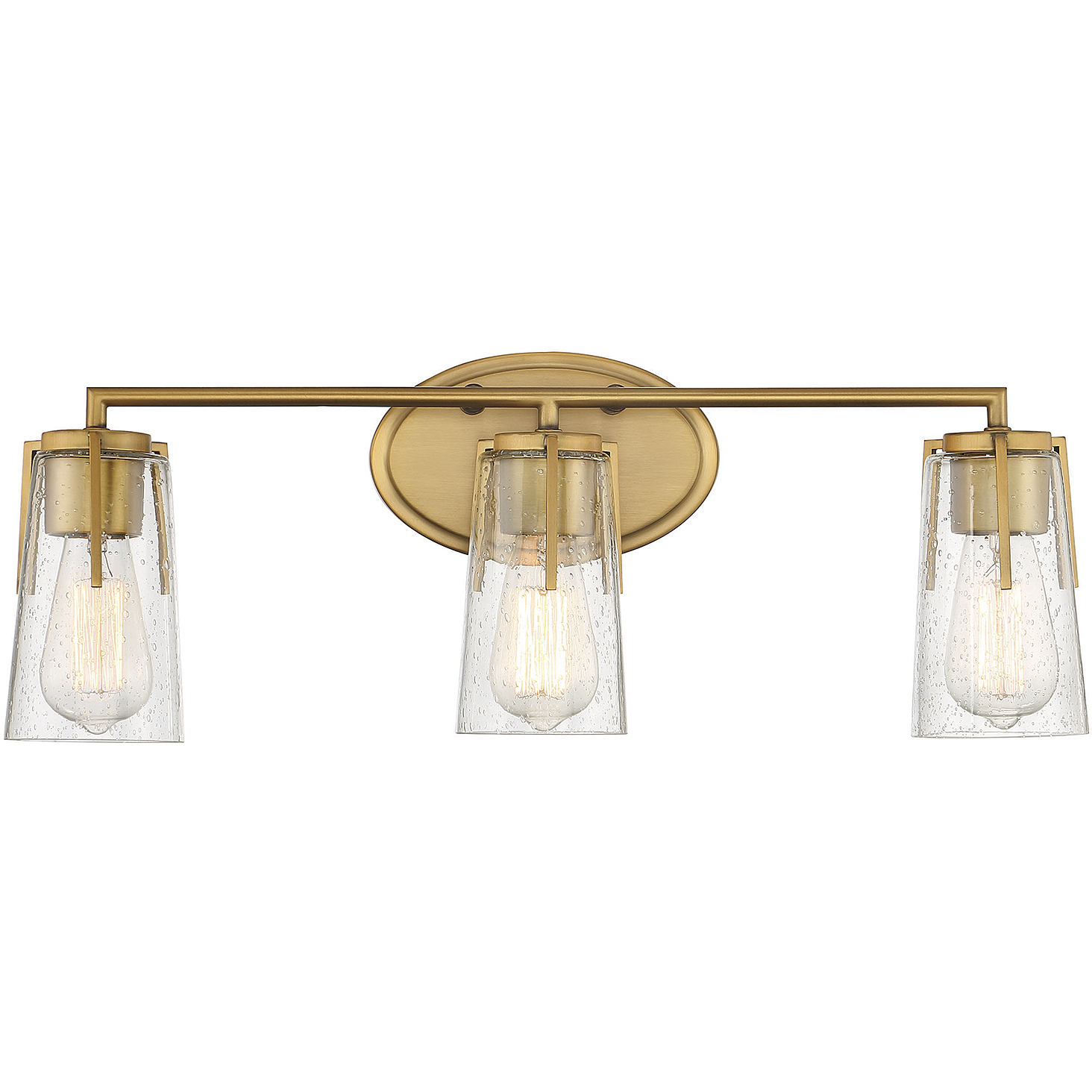 Sacremento 3 Light 24 inch Warm Brass Vanity Light Wall Light, Essentials
