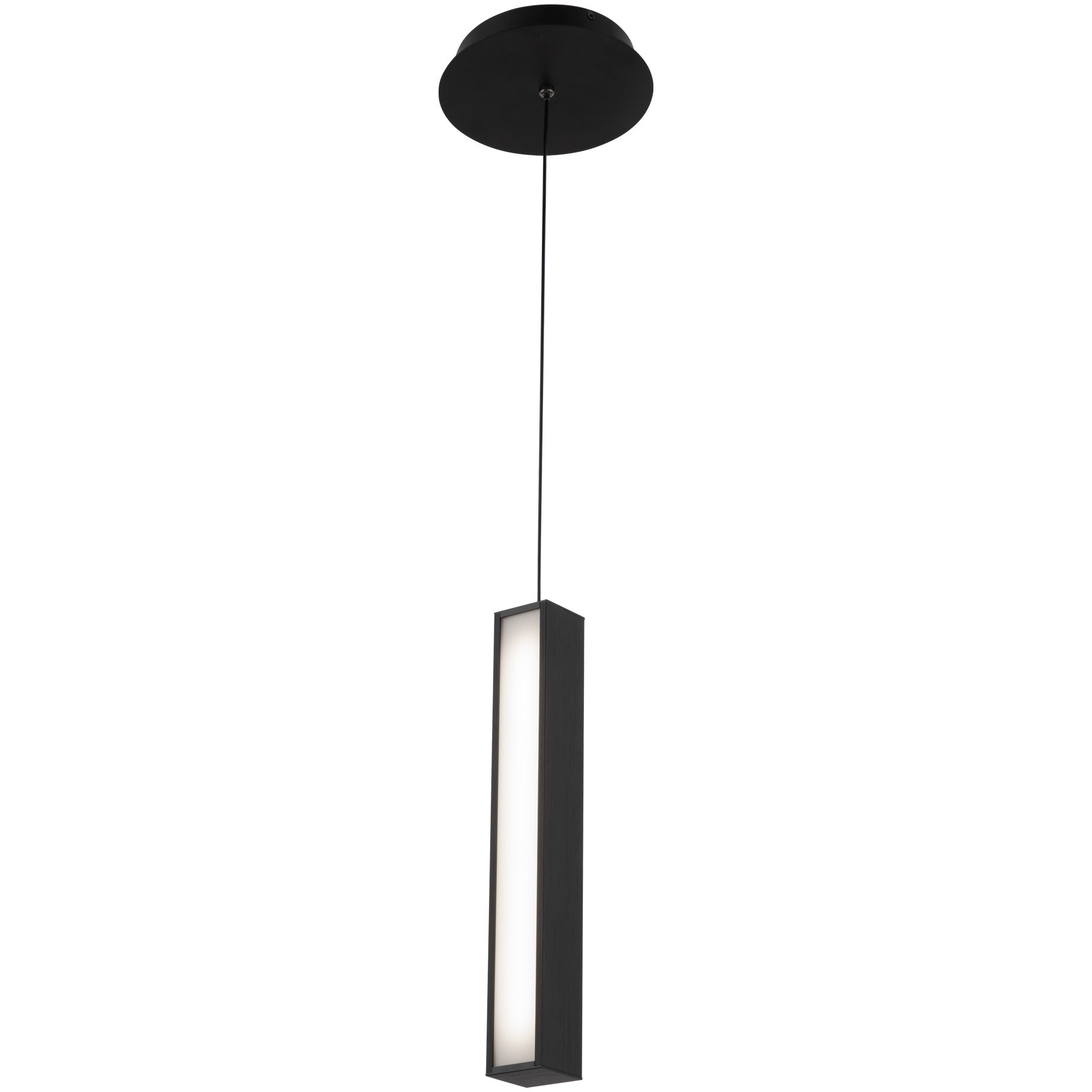 Chaos LED 7.13 inch Black Pendant Ceiling Light in 14in.