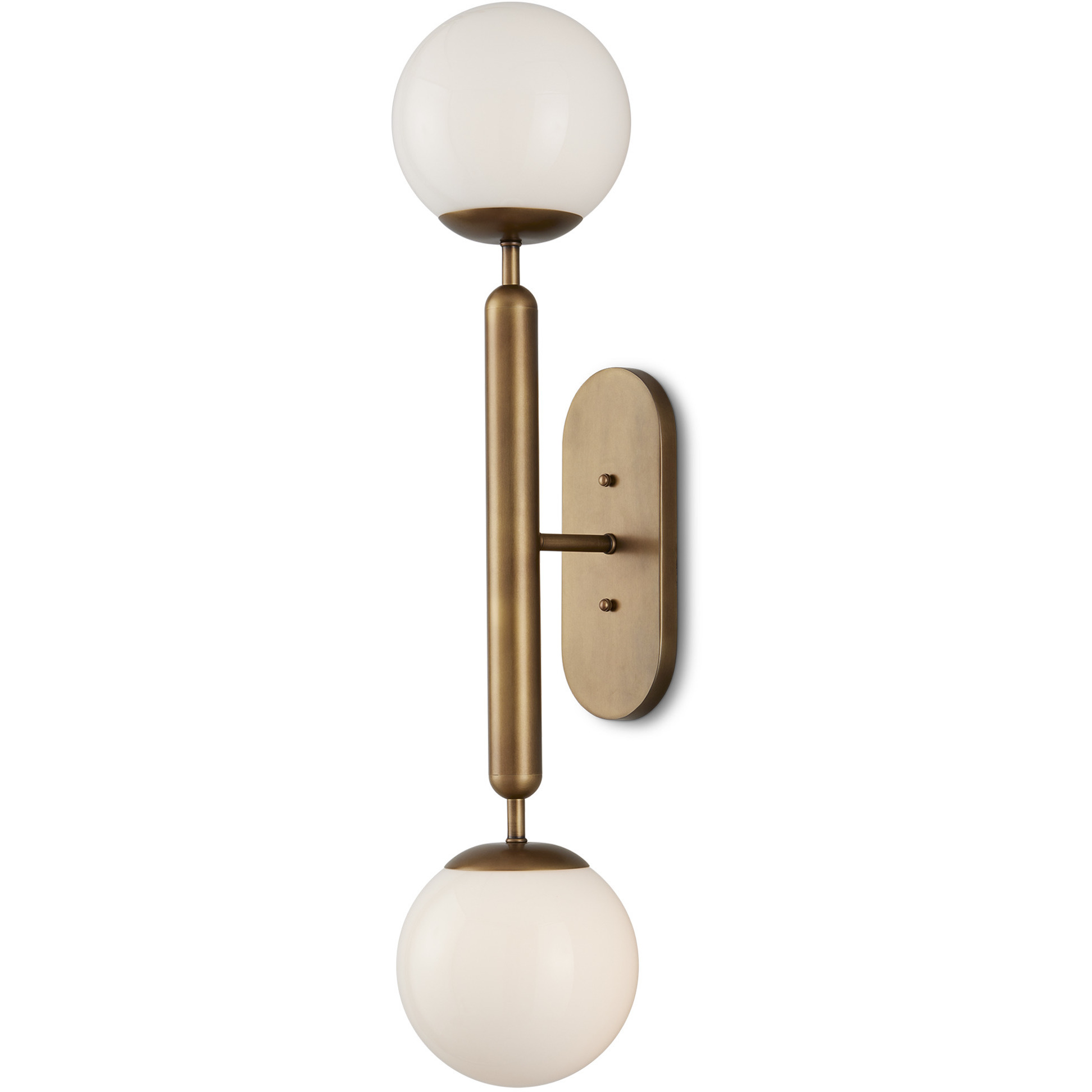 Barbican 2 Light 6.5 inch Antique Brass Bath Sconce Wall Light