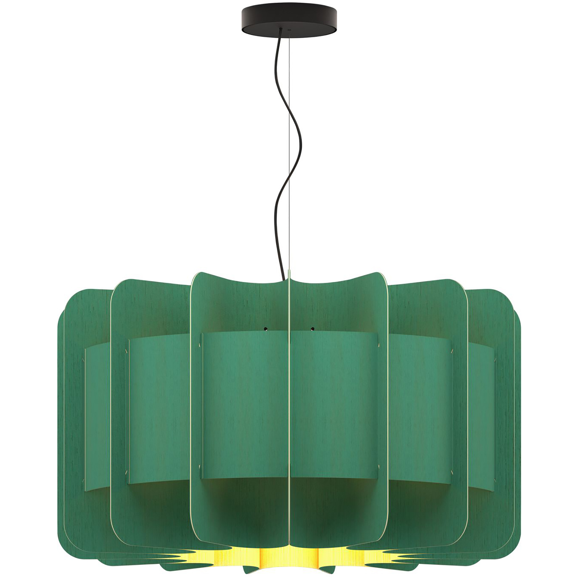 Clarissa 1 Light 29.8 inch Black Pendant Ceiling Light in Light Petrol/Ash, 30 in