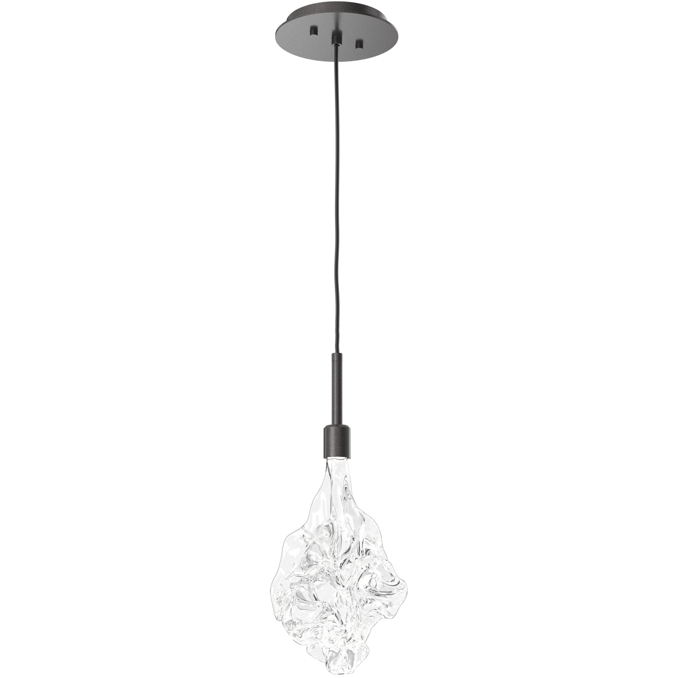 Blossom LED 6 inch Graphite Pendant Ceiling Light in 2700K LED, Single