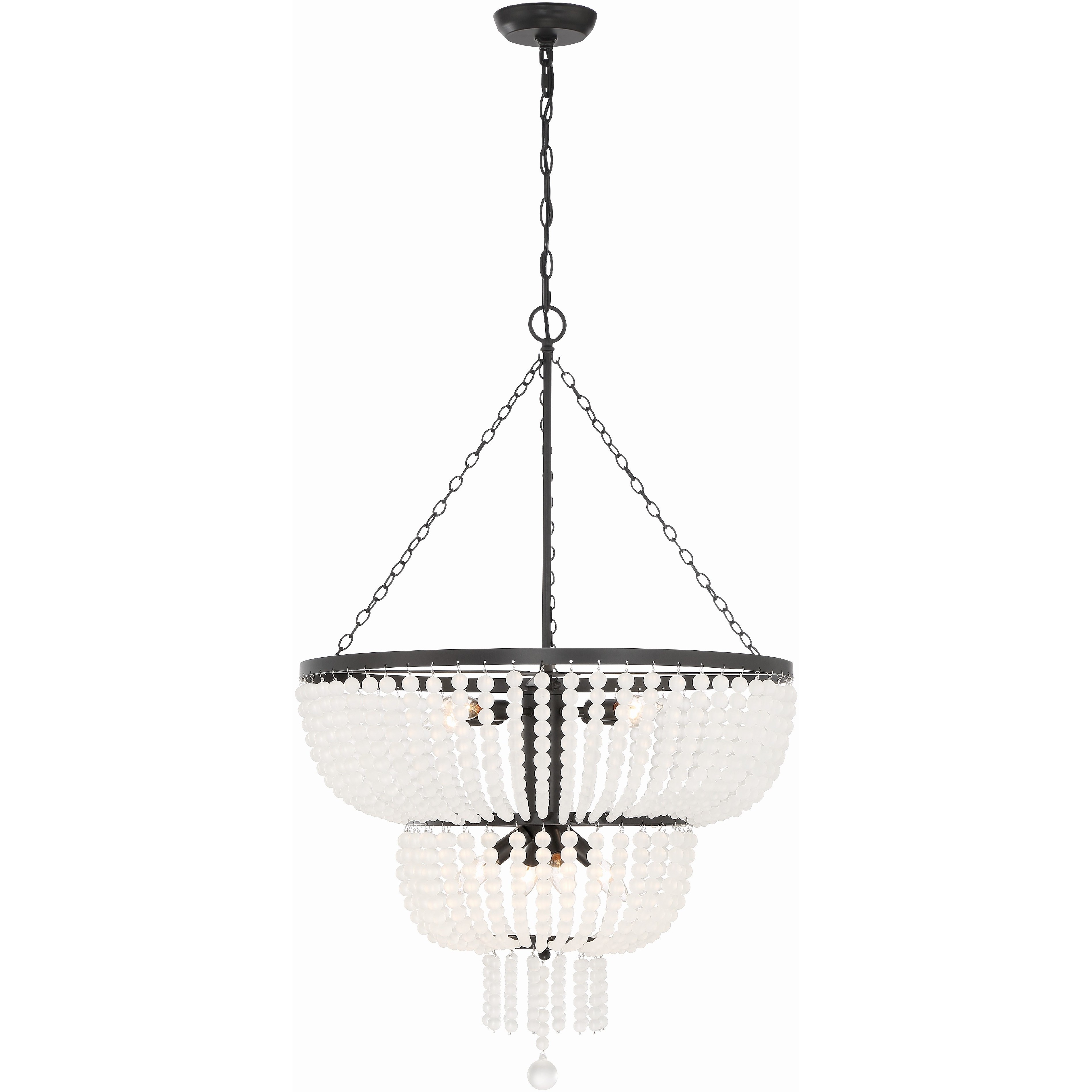 Rylee 8 Light 24.75 inch Matte Black Chandelier Ceiling Light