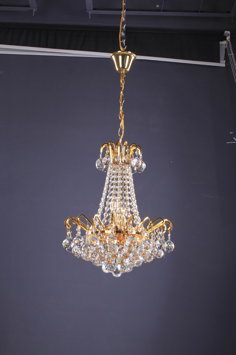 BET Series 18 inch Pendant Ceiling Light, Gold Frame