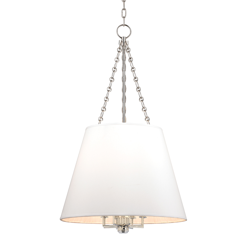 Burdett 8 Light 22 inch Polished Nickel Pendant Ceiling Light