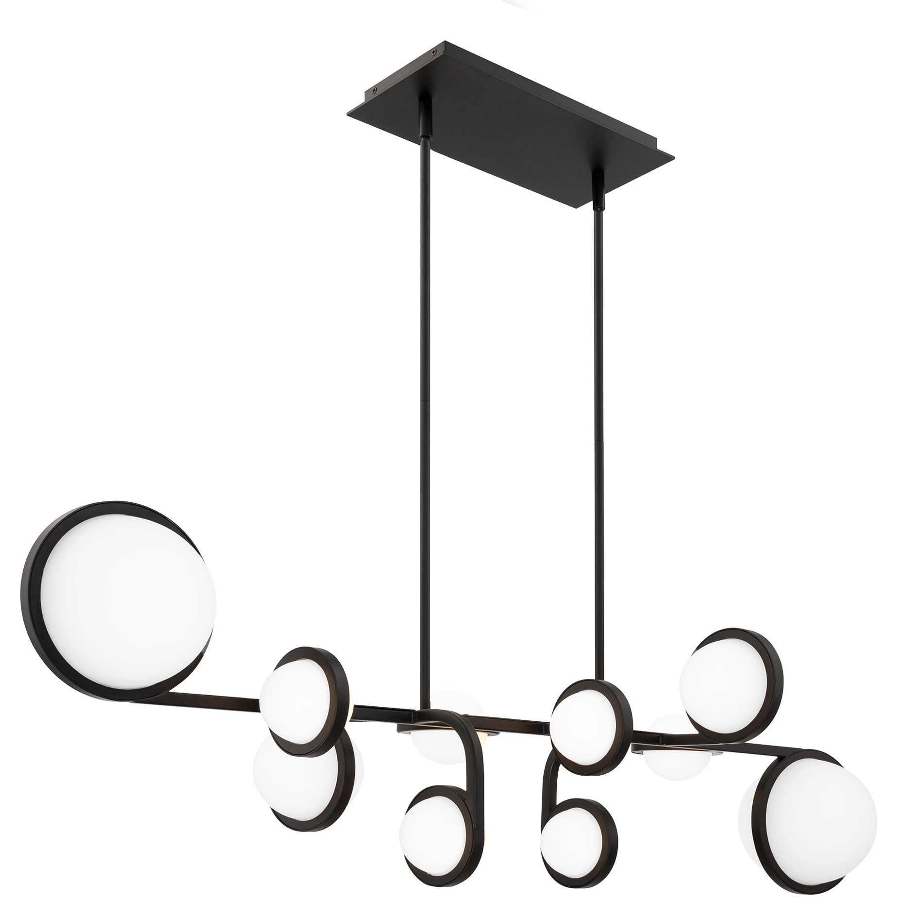 Satalite Linear Pendant Ceiling Light in 2700K, dweLED
