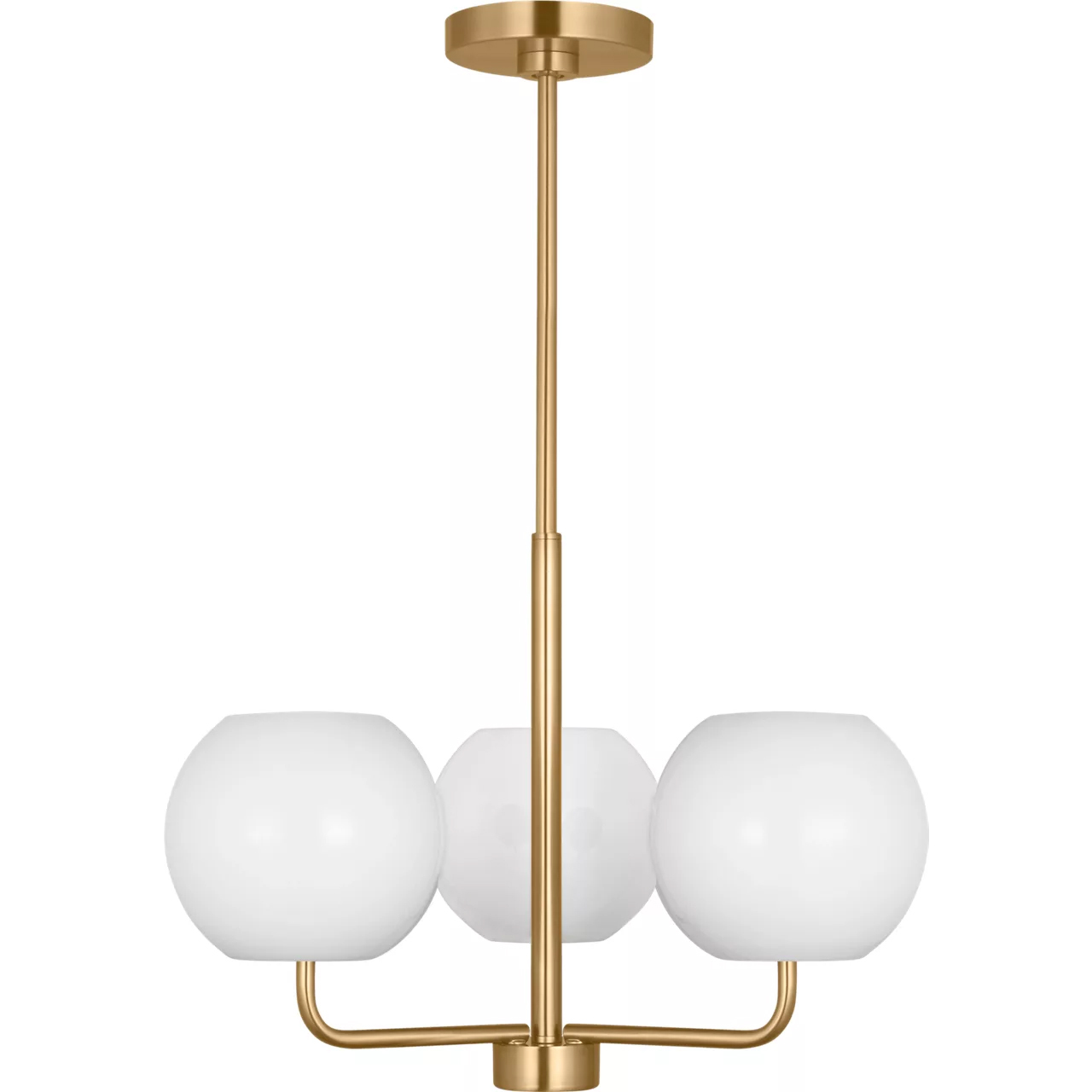 Rory 3 Light 21 inch Satin Brass Chandelier Ceiling Light