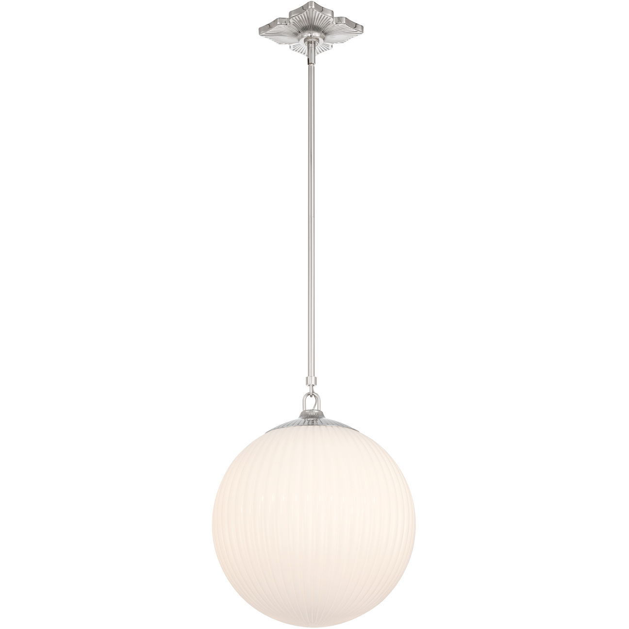 Orly 1 Light 14 inch Polished Nickel Pendant Ceiling Light