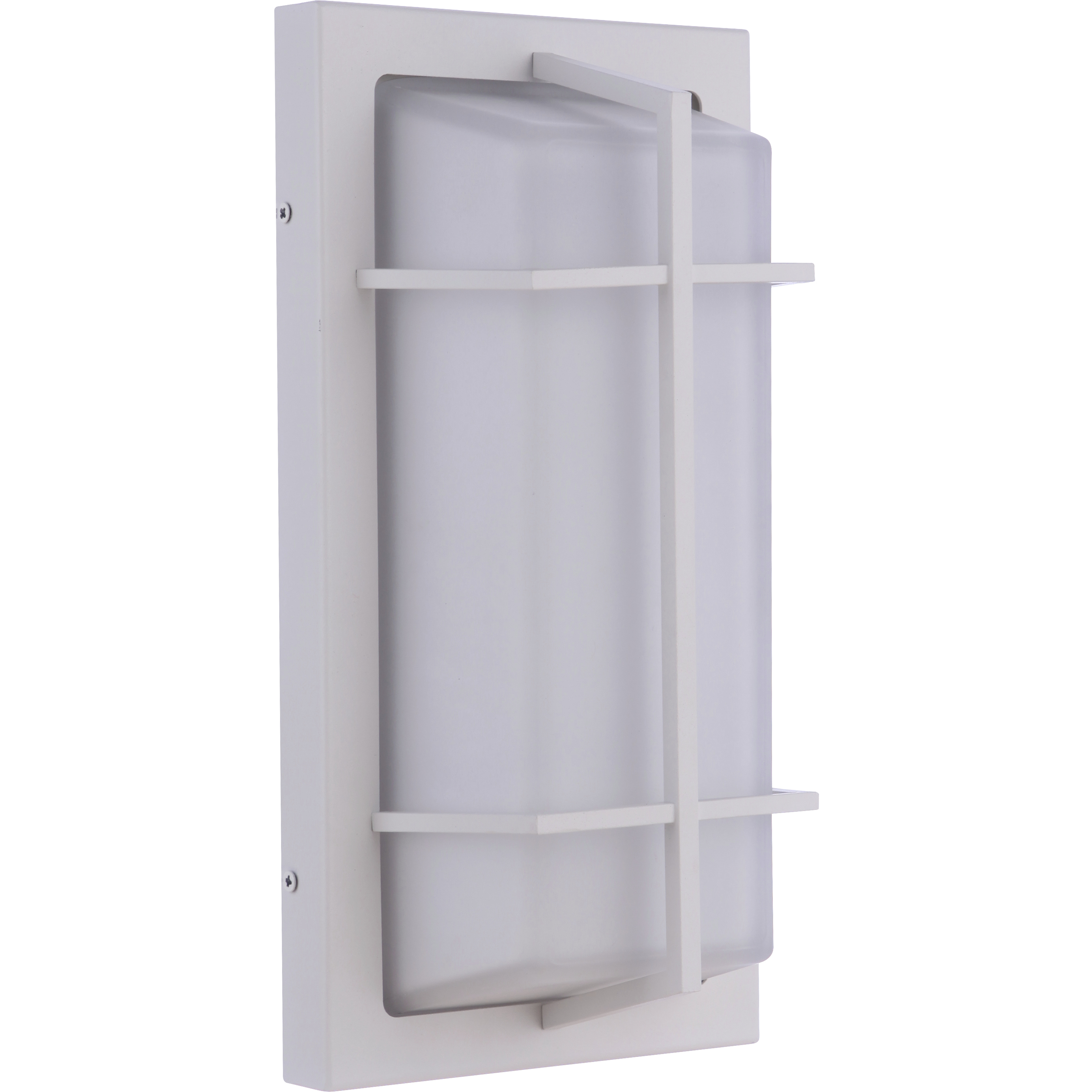 Bulkhead 2 Light 14 inch Textured White Outdoor Wall/Ceiling Mount, Large