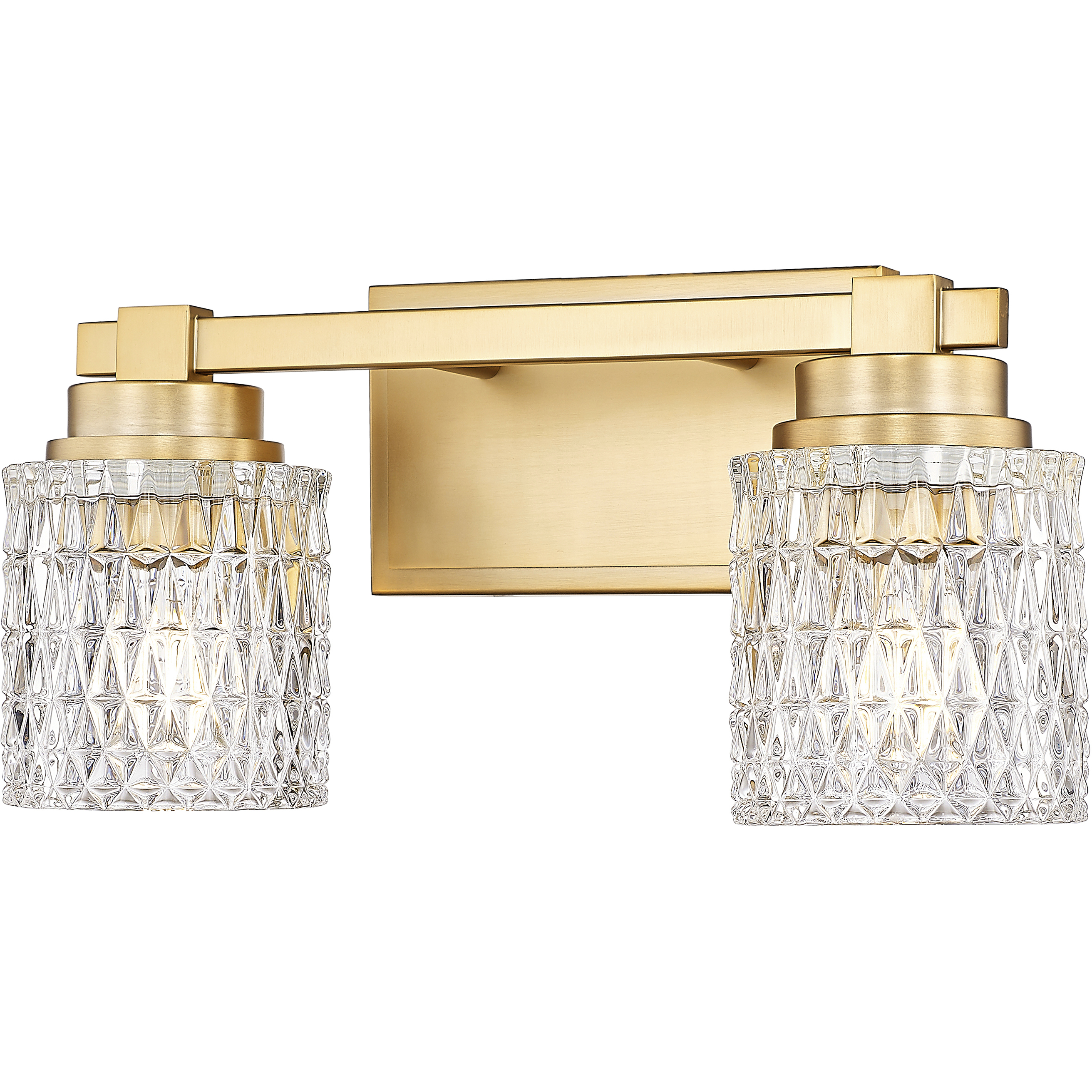 Jacqueline 2 Light 15.75 inch Modern Gold Bathroom Vanity Wall Light
