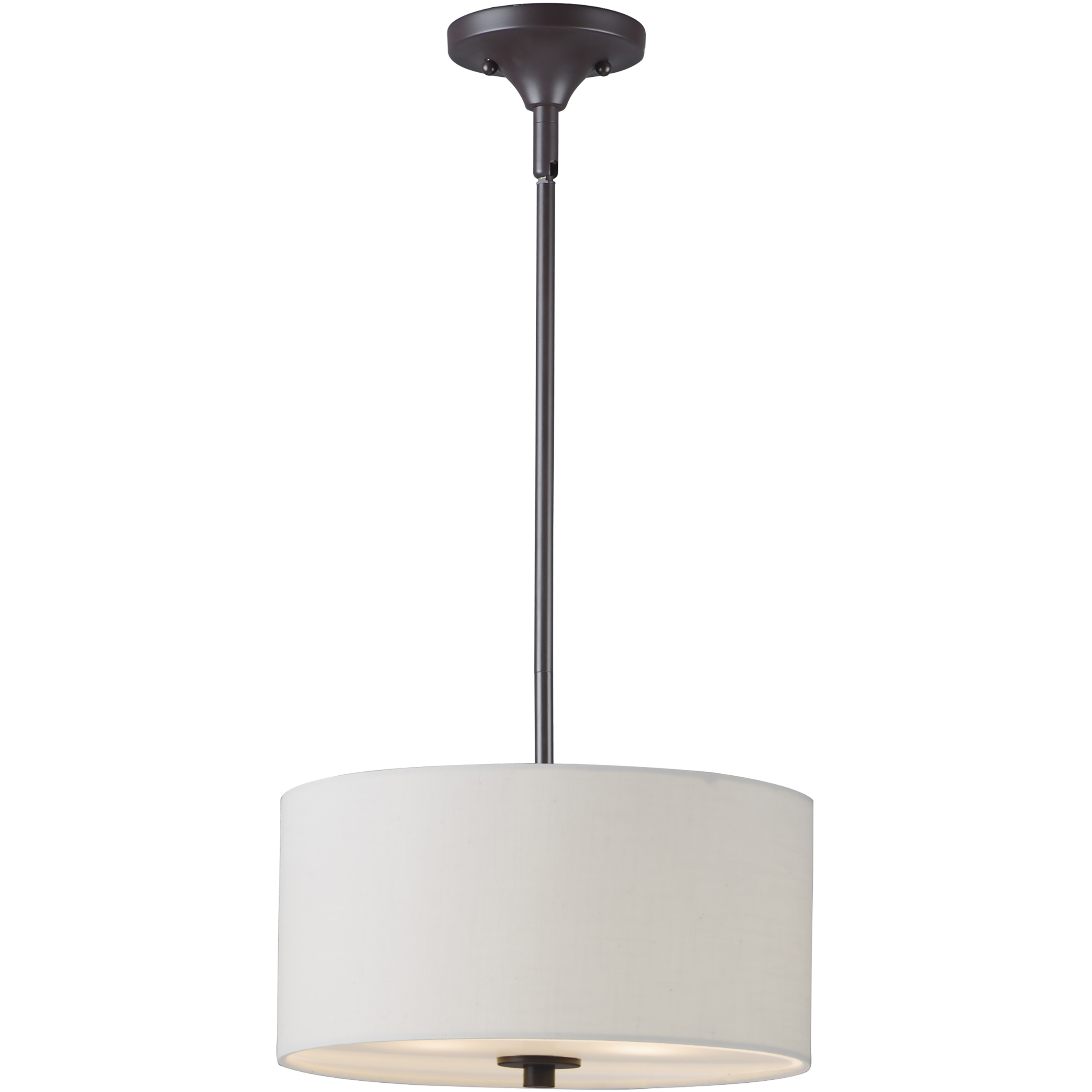 Bongo 2 Light 13 inch Oil Rubbed Bronze Semi-Flush Mount Ceiling Light