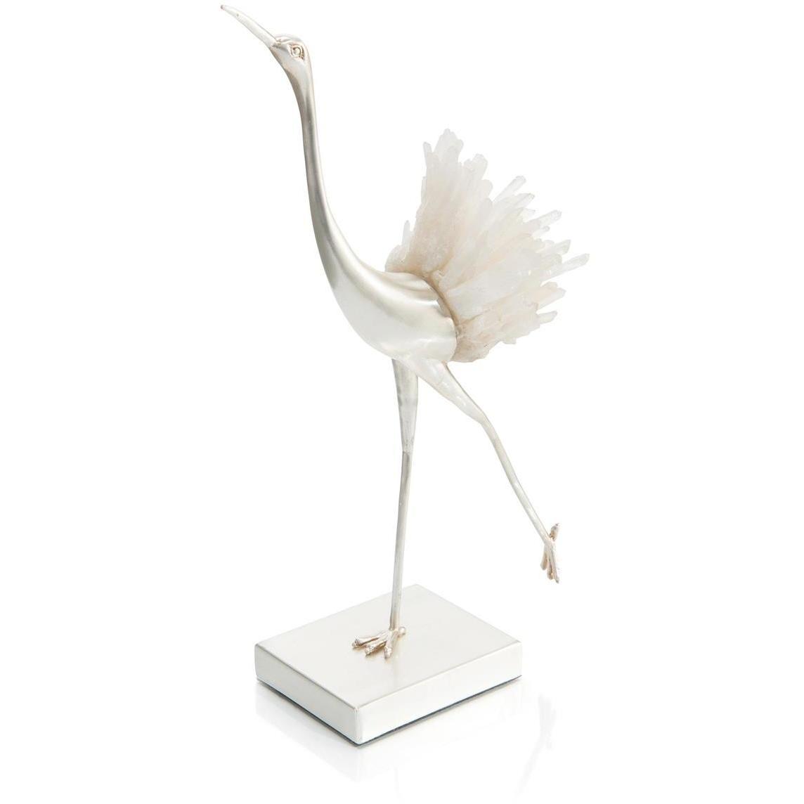 Egret Stretching 15.25 X 9 inch Sculpture
