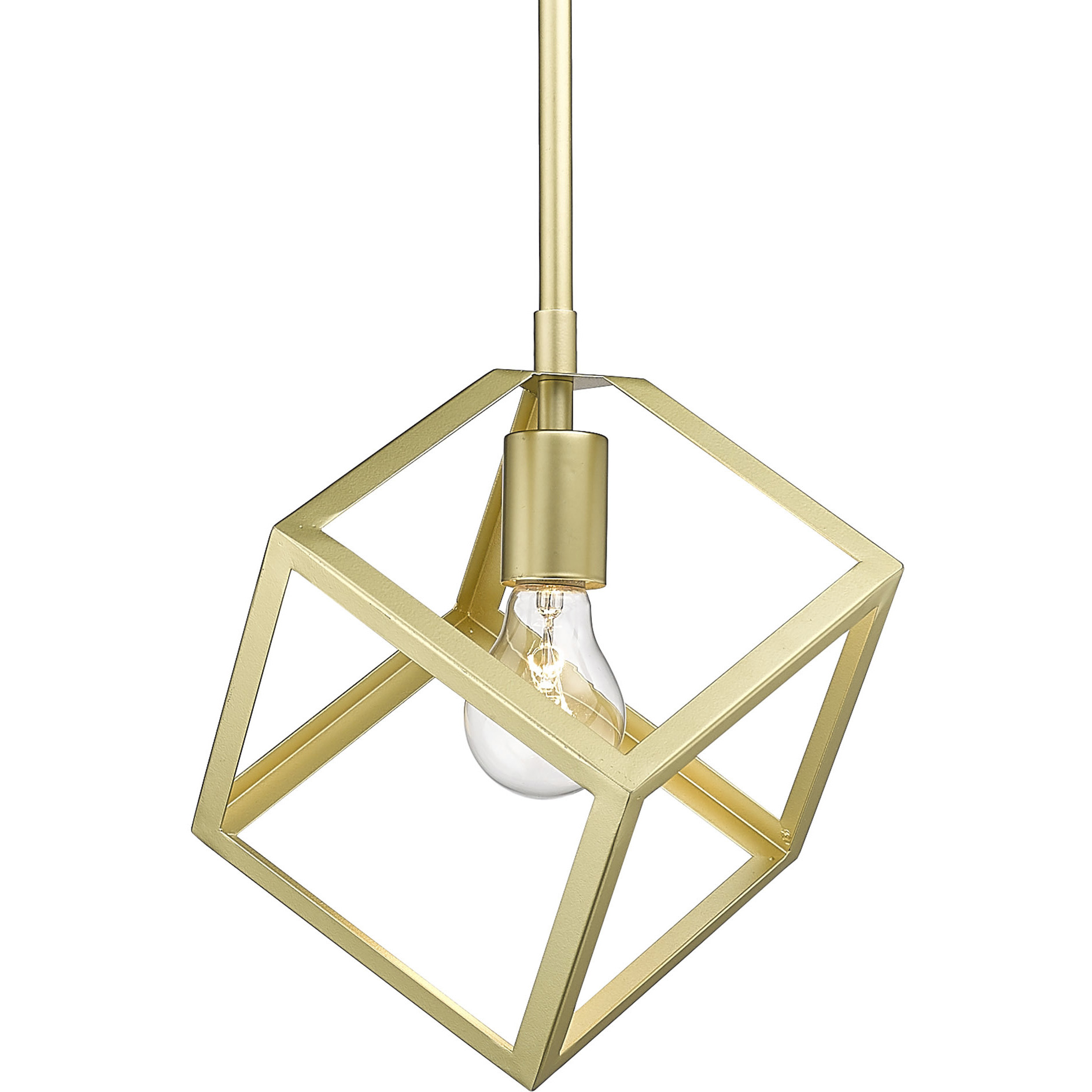 Cassio 1 Light 10.5 inch Olympic Gold Pendant Ceiling Light