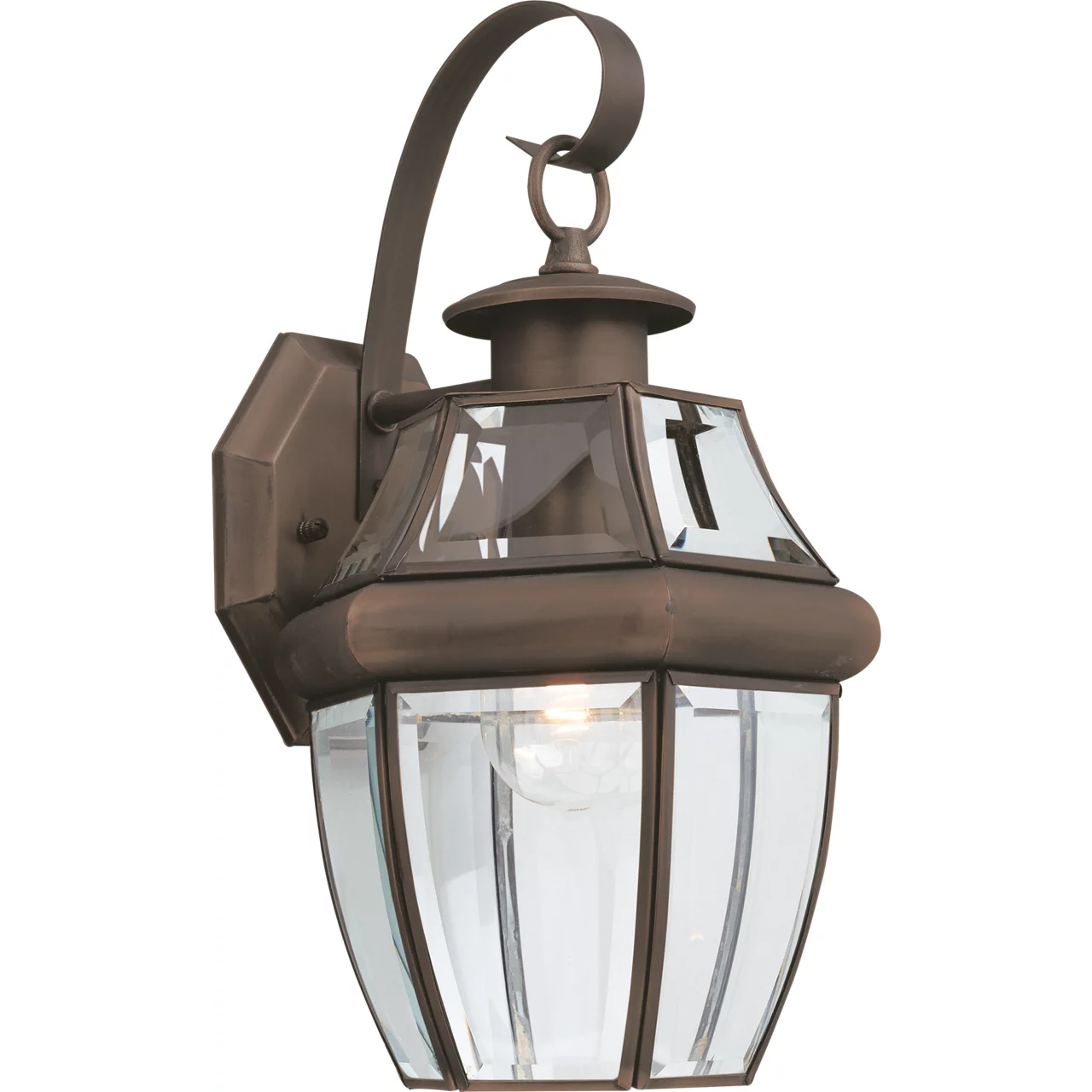 Lancaster 1 Light 14 inch Antique Bronze Outdoor Wall Lantern, Large