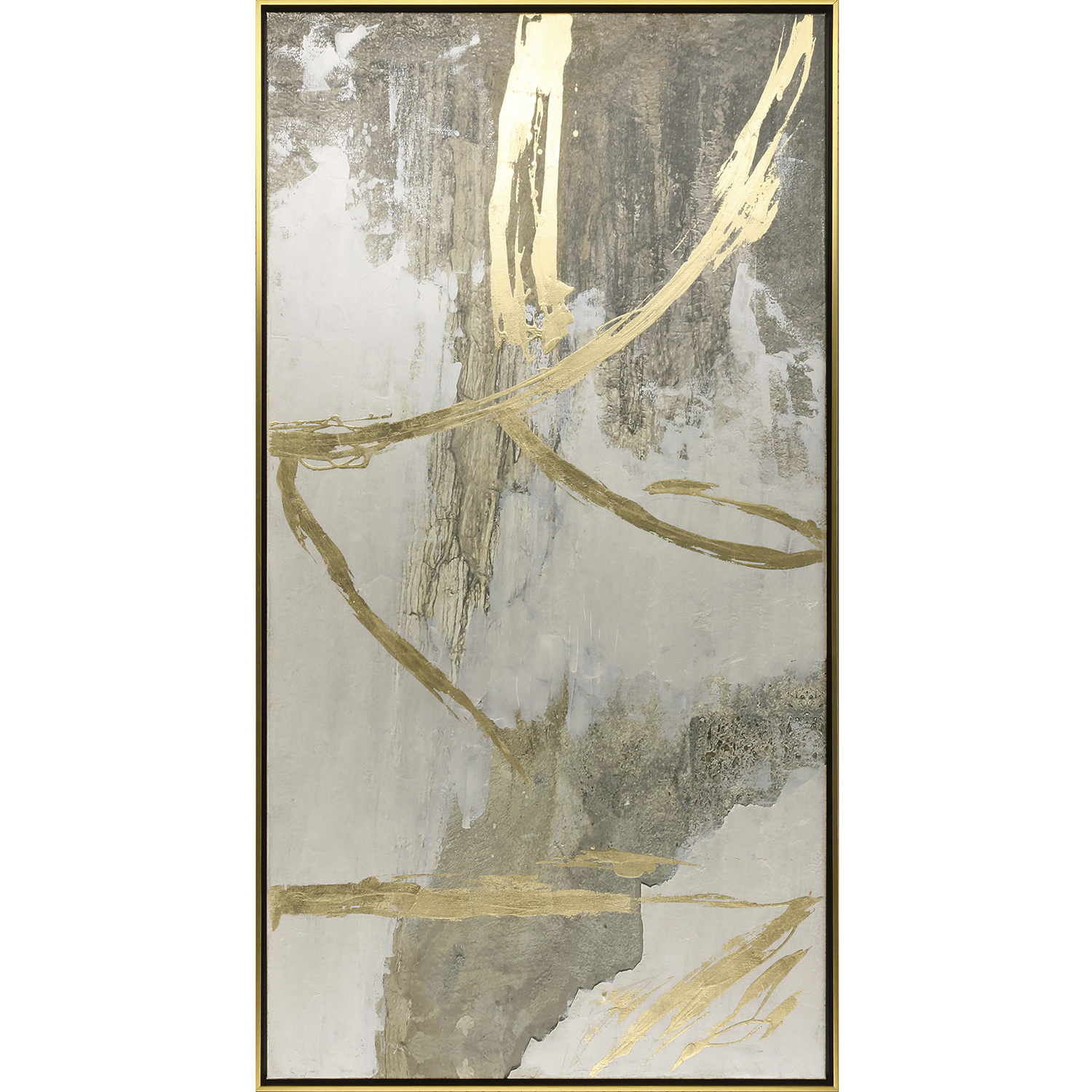 Metallic Expression Metallic and Beige and Brown and Neutral Canvas, The Studio