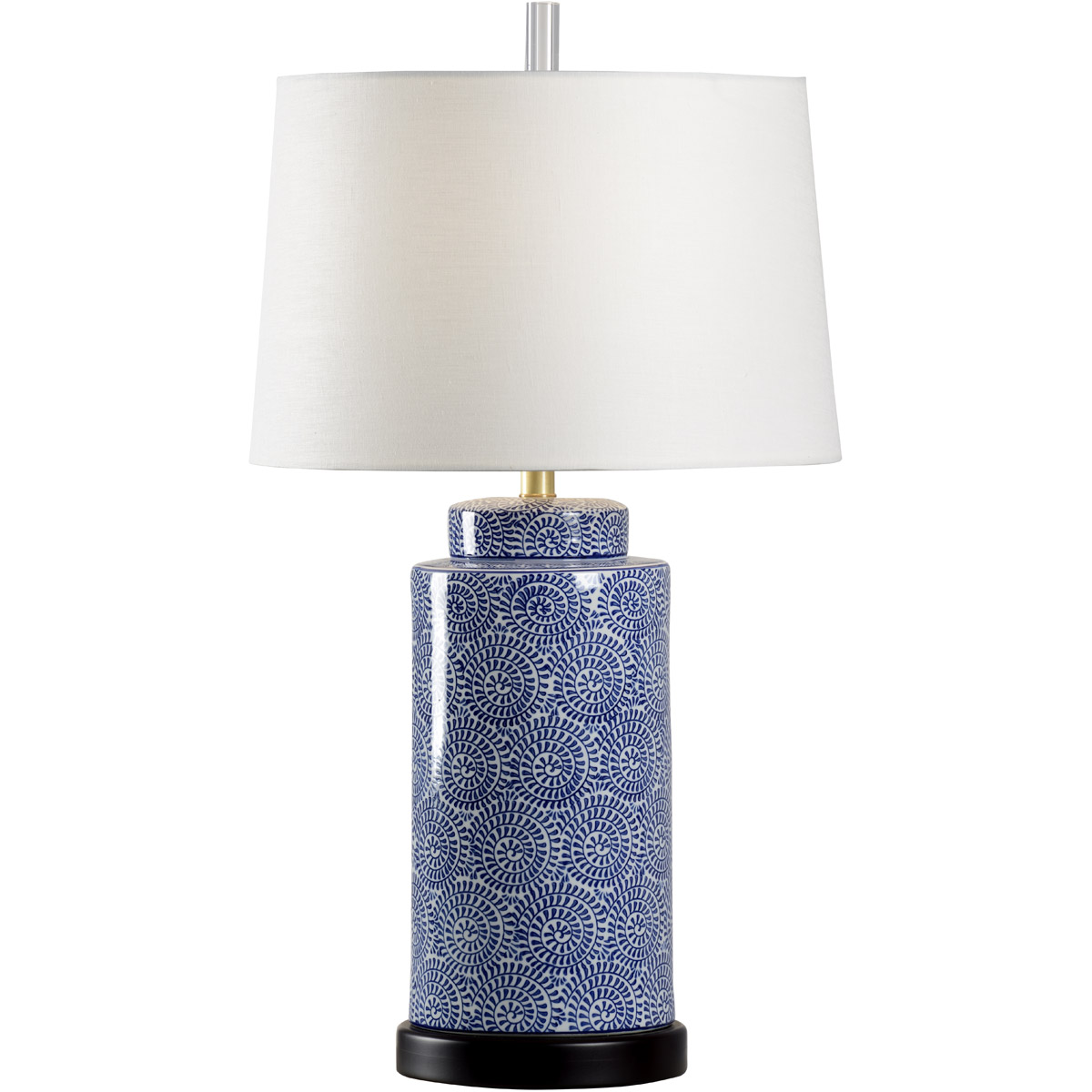Wildwood 31 inch 100 watt Blue/White Glaze Table Lamp Portable Light