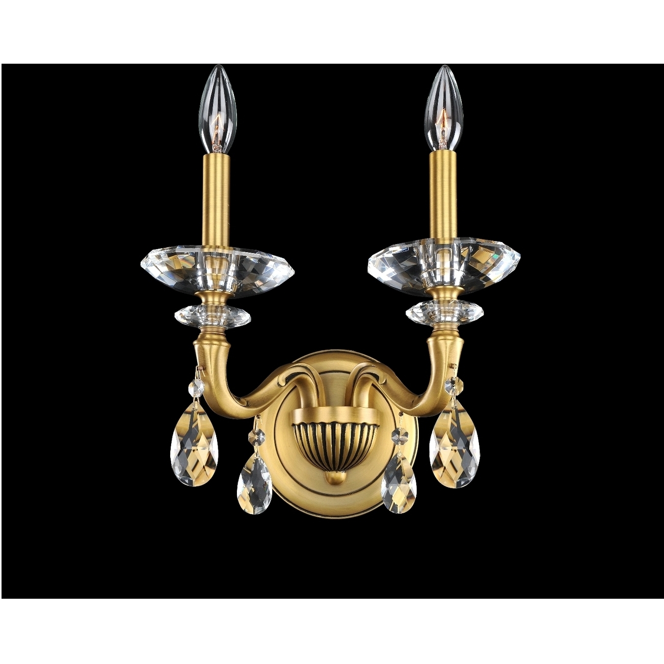 Jolivet 2 Light 14 inch Historic Brass Wall Sconce Wall Light