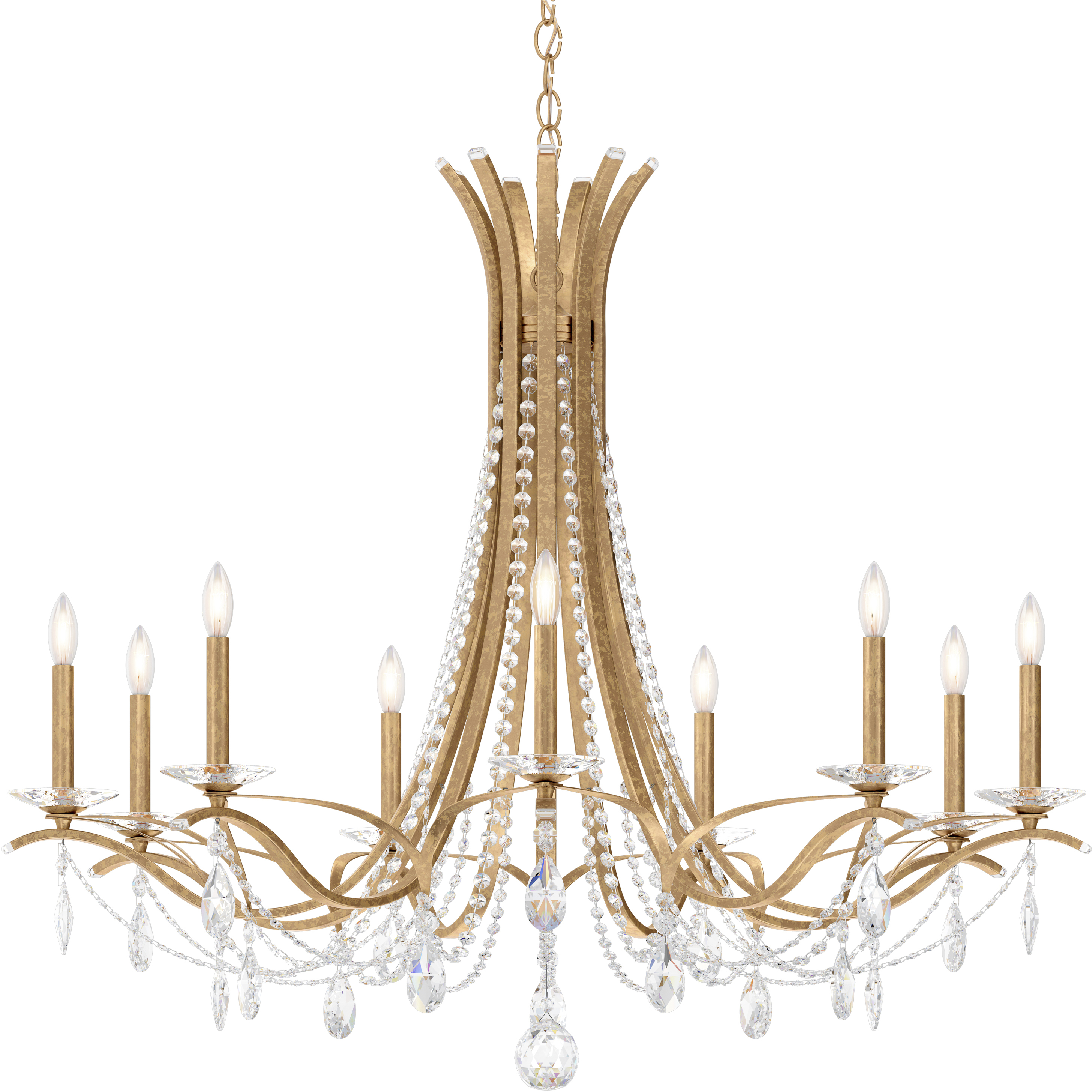Vesca 9 Light French Gold Chandelier Ceiling Light