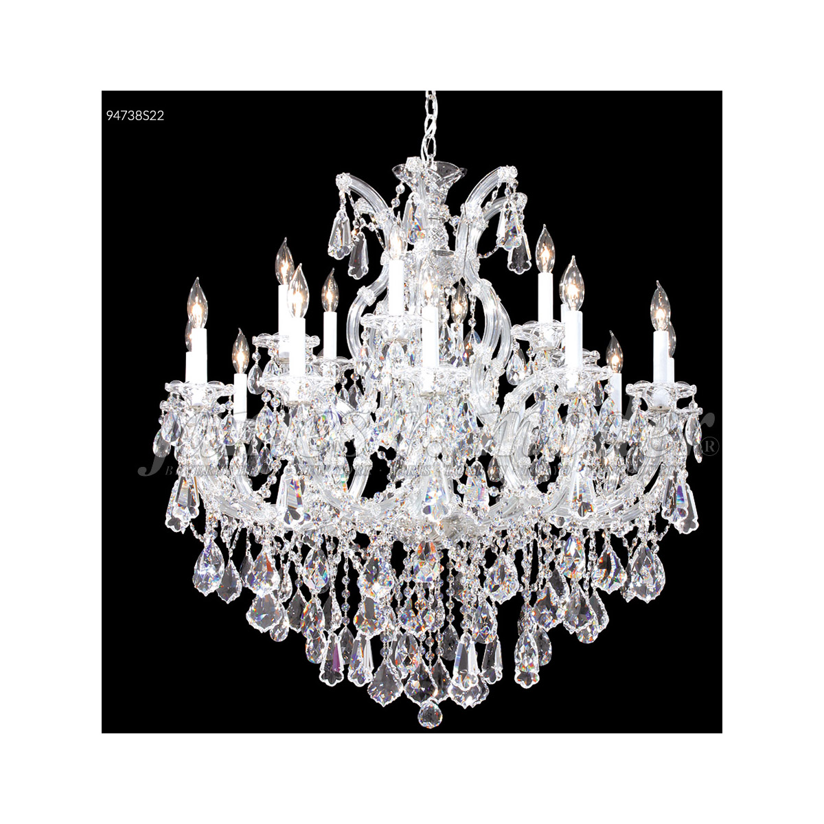 Maria Theresa Royal 18 Light 37 inch Gold Lustre Chandelier Ceiling Light, Royal
