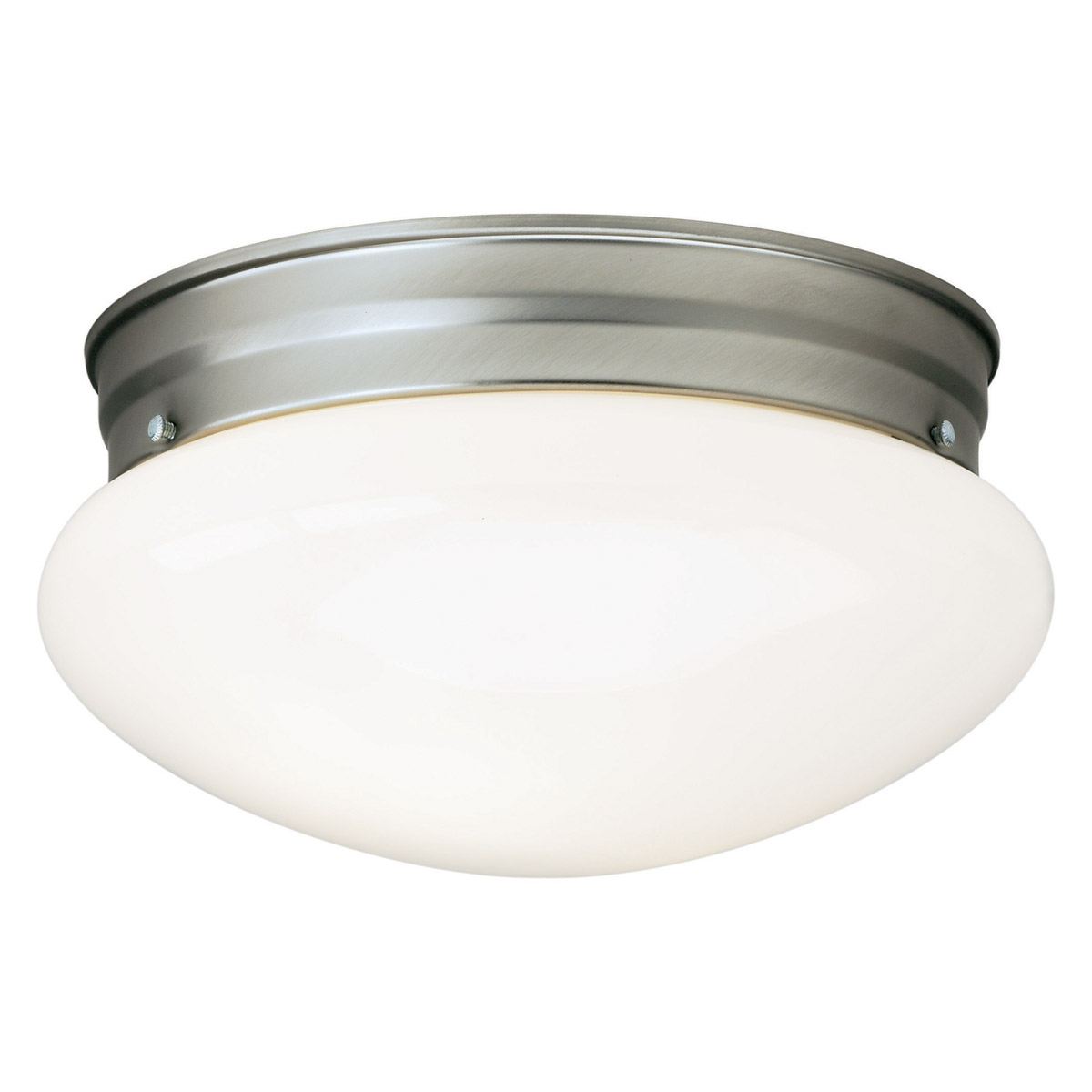Signature 1 Light 8 inch Brushed Nickel Flush Mount Ceiling Light