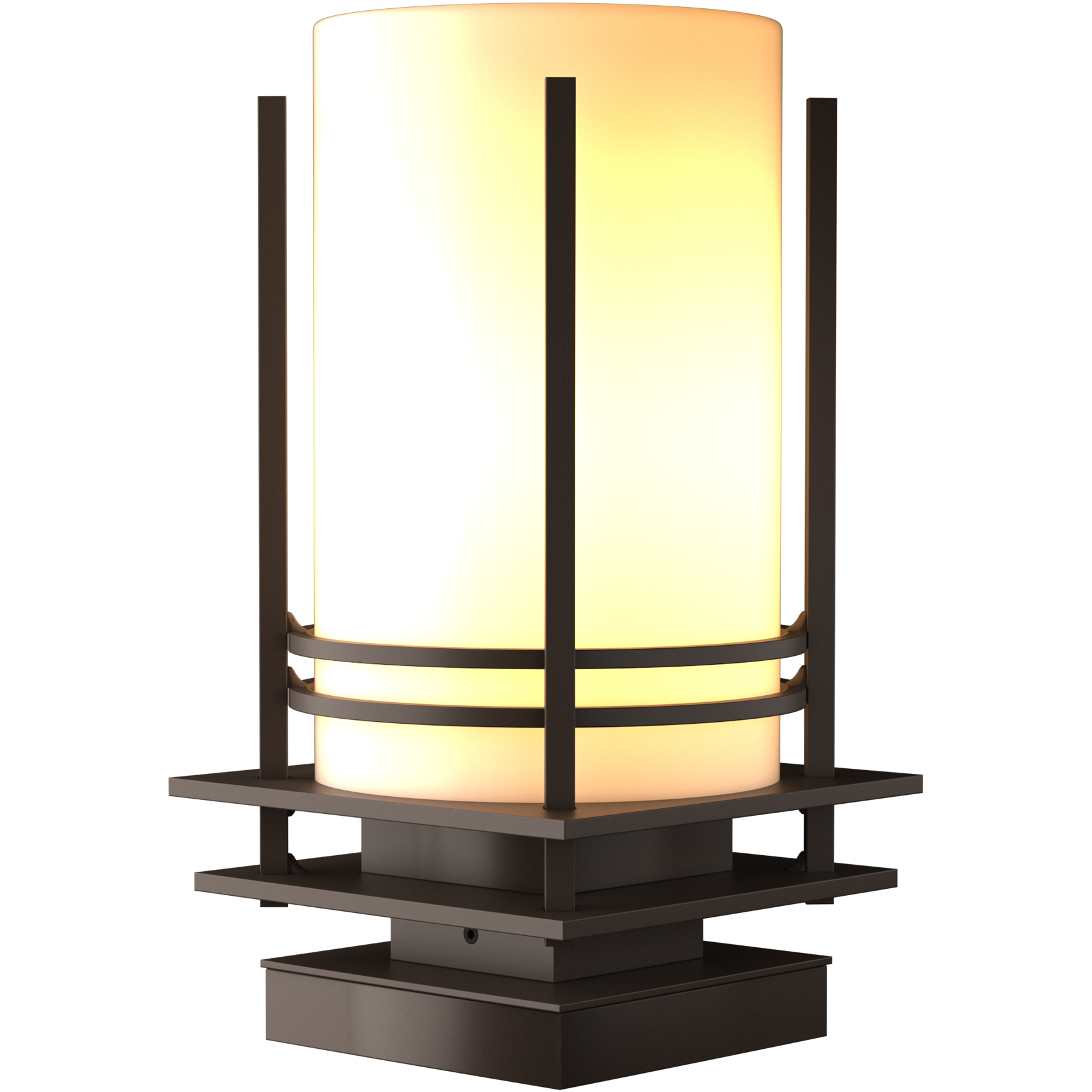 Banded 1 Light 12.8 inch Coastal Bronze Outdoor Pier Mount