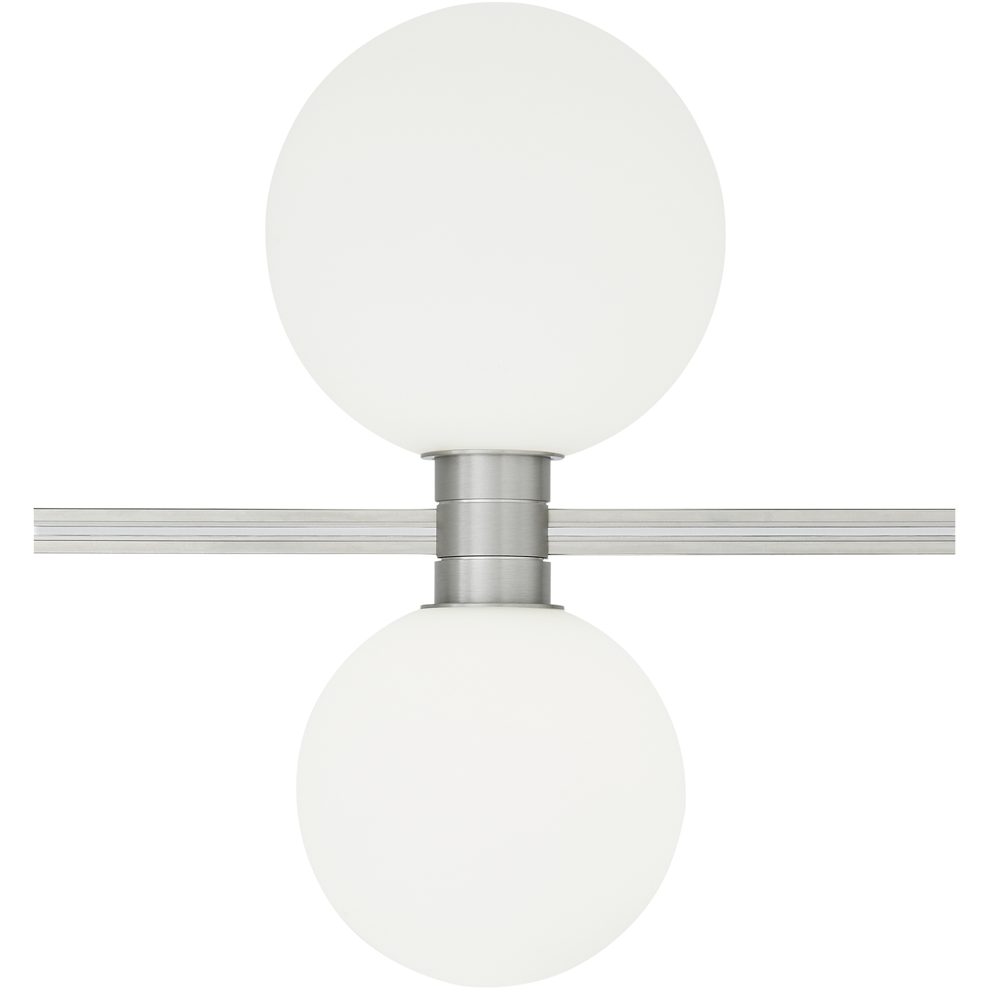 Sean Lavin Orbs Satin Nickel Low-Voltage Track Head Ceiling Light, Integrated LED