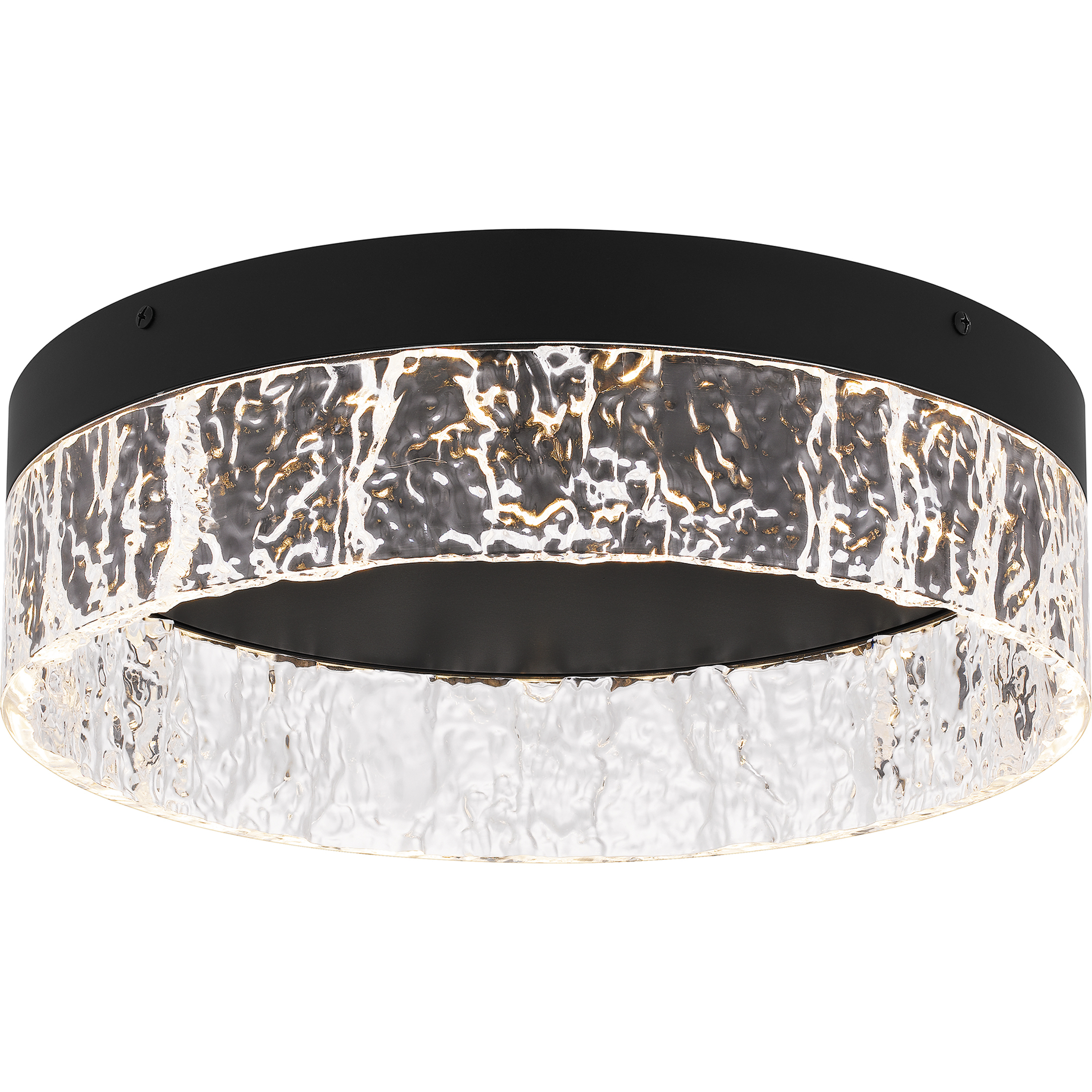 Vistaria LED 13.75 inch Matte Black Flush Mount Ceiling Light, Medium