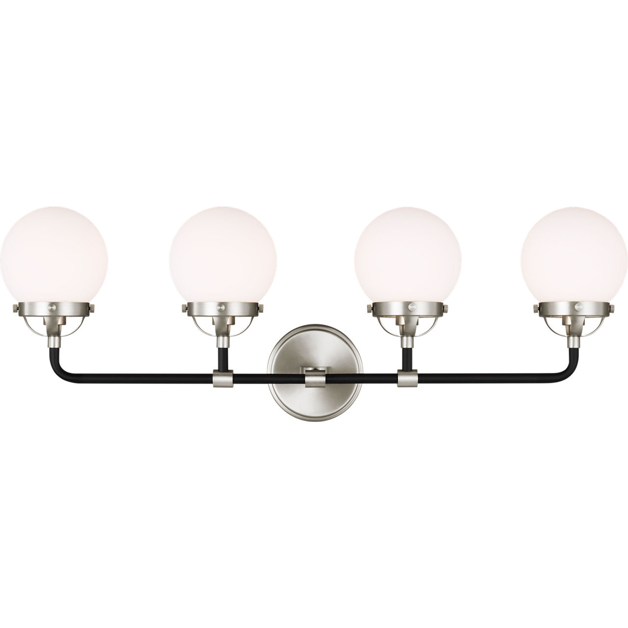 Ian K. Fowler Cafe 4 Light 30 inch Brushed Nickel Wall Bath Fixture Wall Light