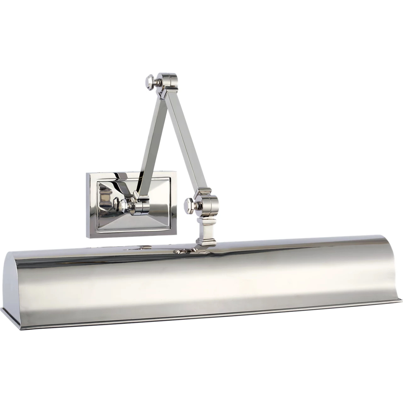 Alexa Hampton Jane 11 inch 4 watt Polished Nickel Double Library Light Wall Light