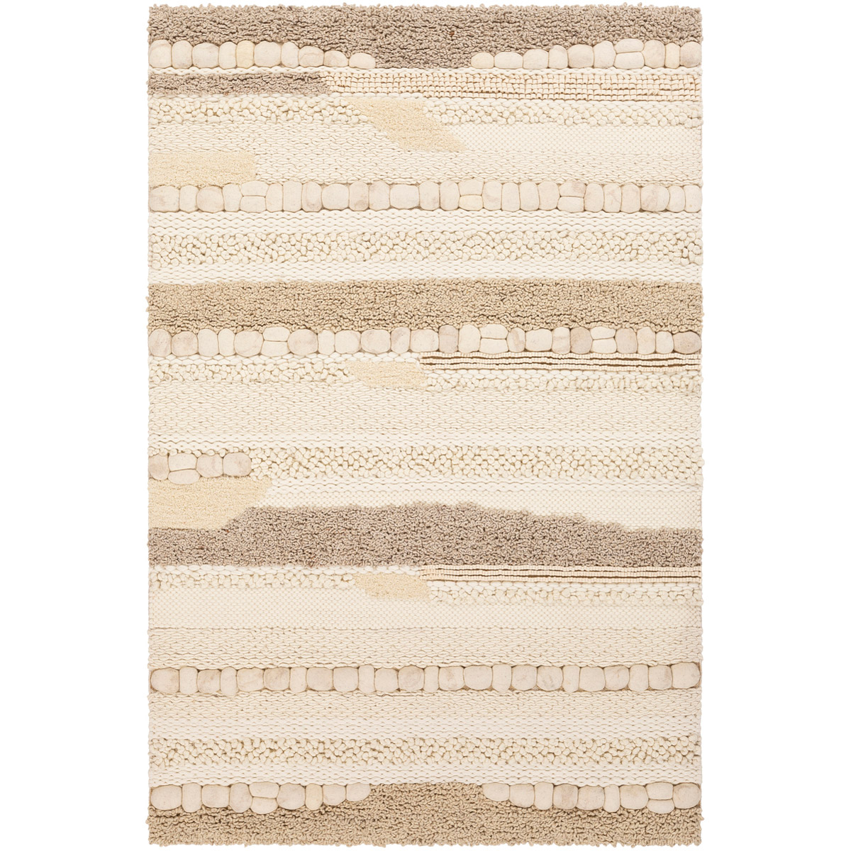 Summit II 90 X 60 inch Cream/Ivory/Butter/Beige Rugs