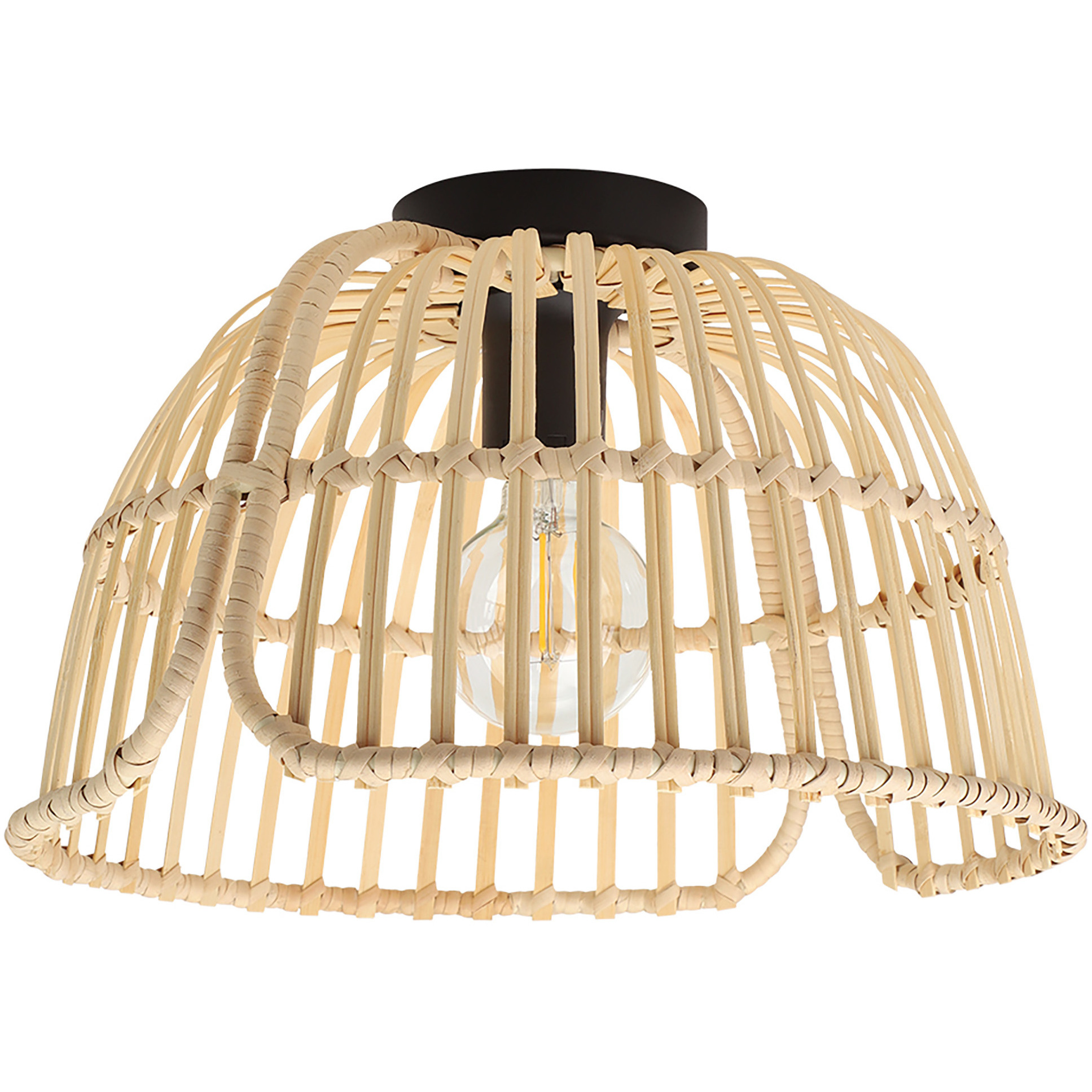 Glyneath 1 Light 14.75 inch Structured Black Ceiling Light