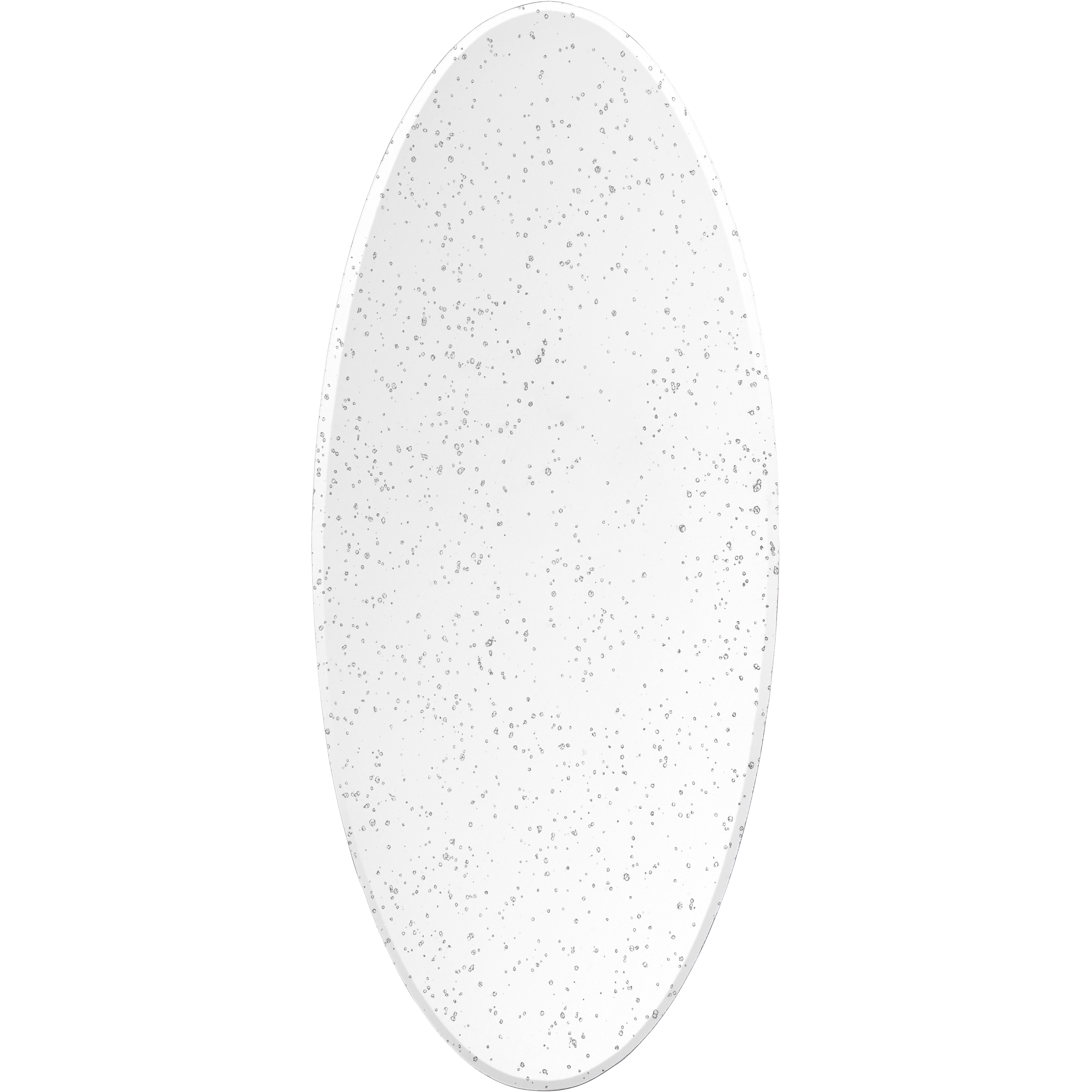 Crystalline 35.4 X 15.4 inch Ivory Mirror in 35 x 15, Oval