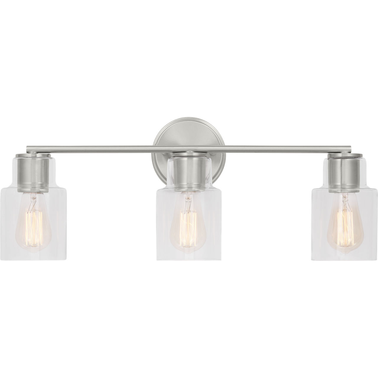 Drew & Jonathan Sayward 3 Light 24 inch Brushed Steel Wall Bath Fixture Wall Light