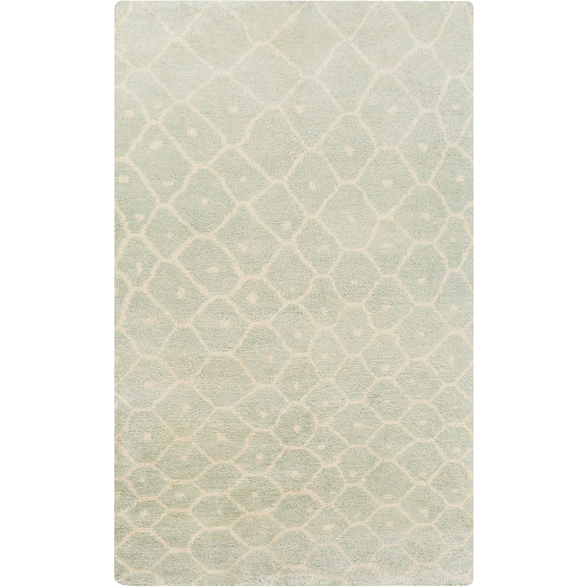 Utopia 63 X 39 inch Mint, Khaki Rug
