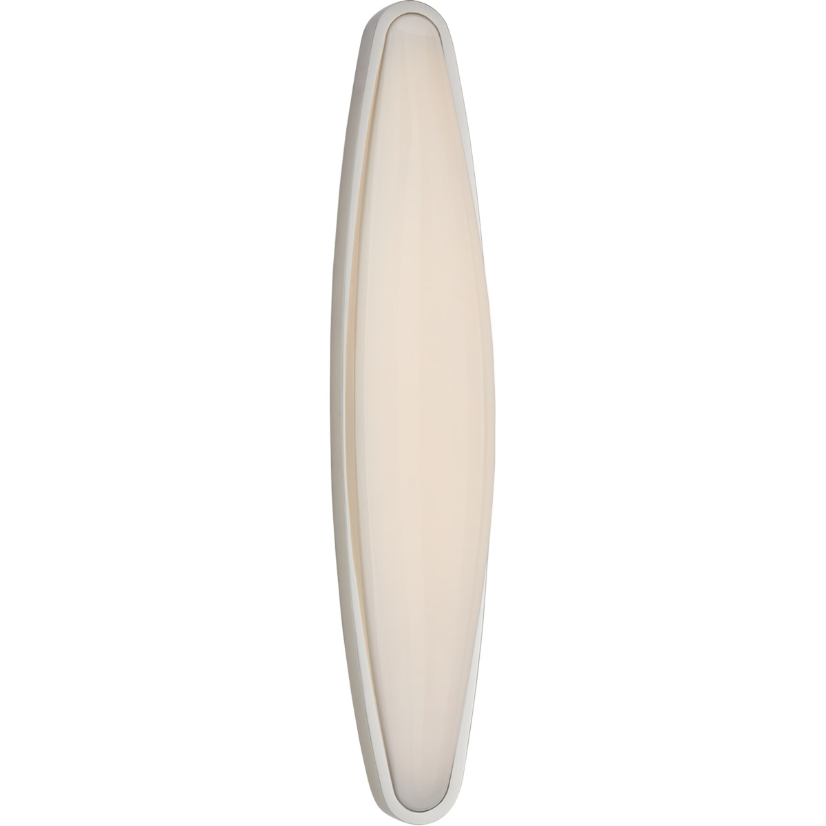 AERIN Ezra LED 4.75 inch Polished Nickel Bath Sconce Wall Light, Large
