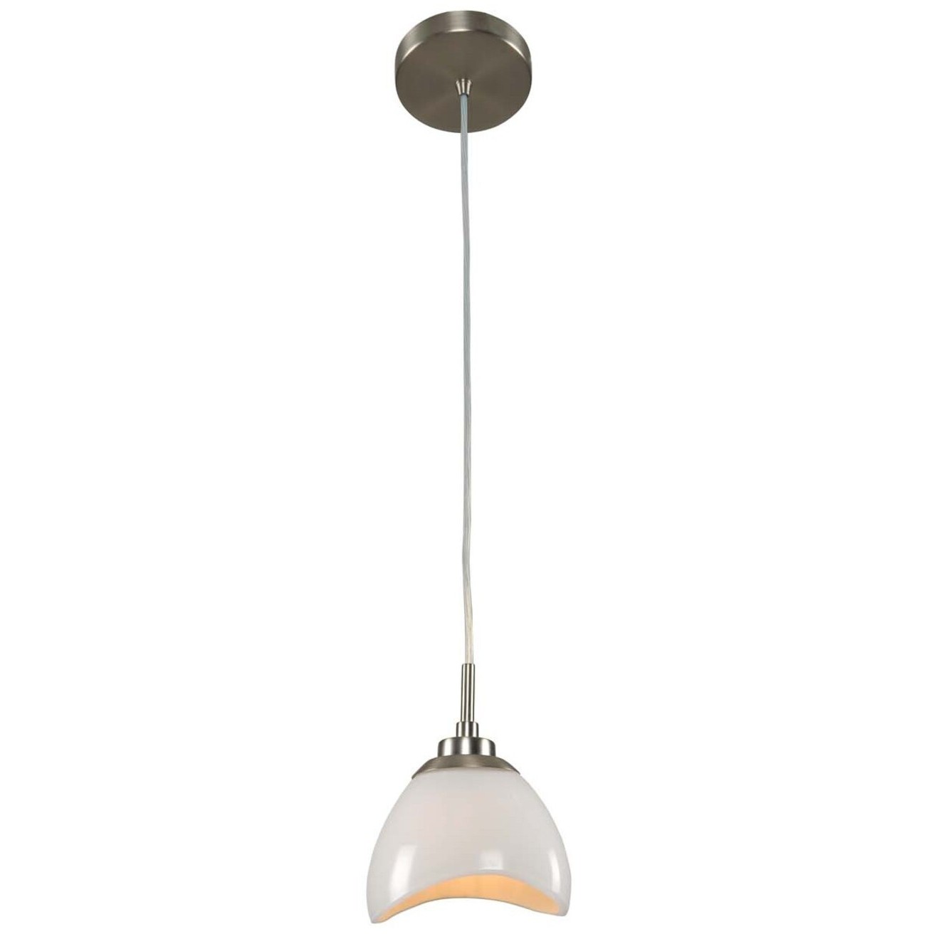 Vero LED 6 inch Satin Nickel Mini Pendant Ceiling Light