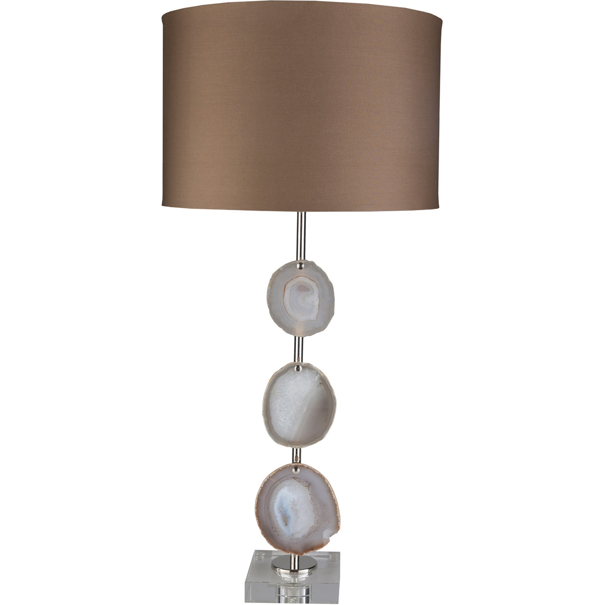 Winston 32 inch 100 watt Camel Table Lighting Portable Light in Brown