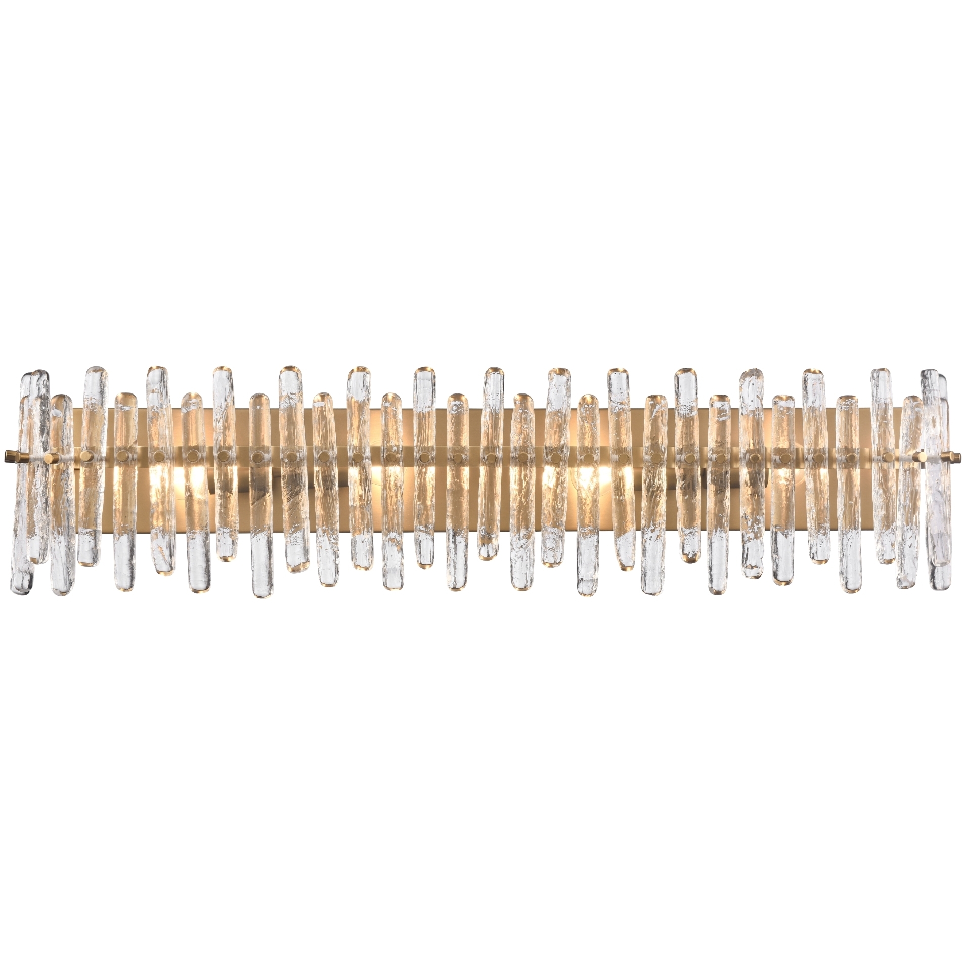 Icicles 4 Light 36 inch Satin Brass Bath Vanity Wall Light