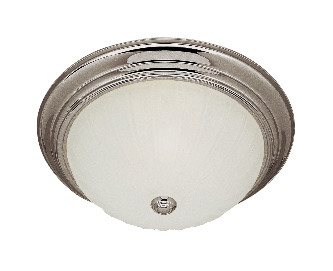Melon 2 Light 11 inch Brushed Nickel Flush Mount Ceiling Light