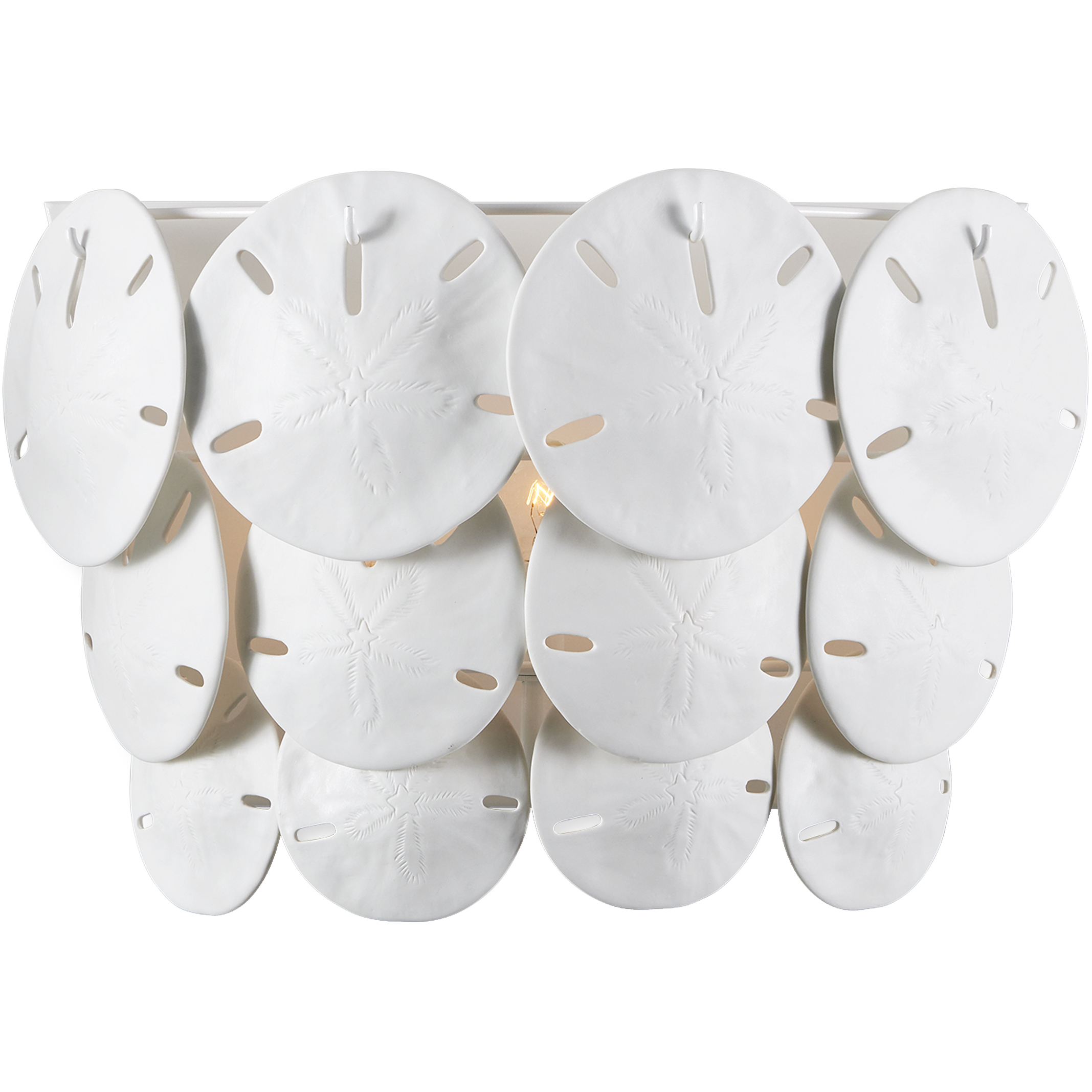 Tulum 3 Light 20 inch Sugar White and White Wall Sconce Wall Light, Marjorie Skouras Collection