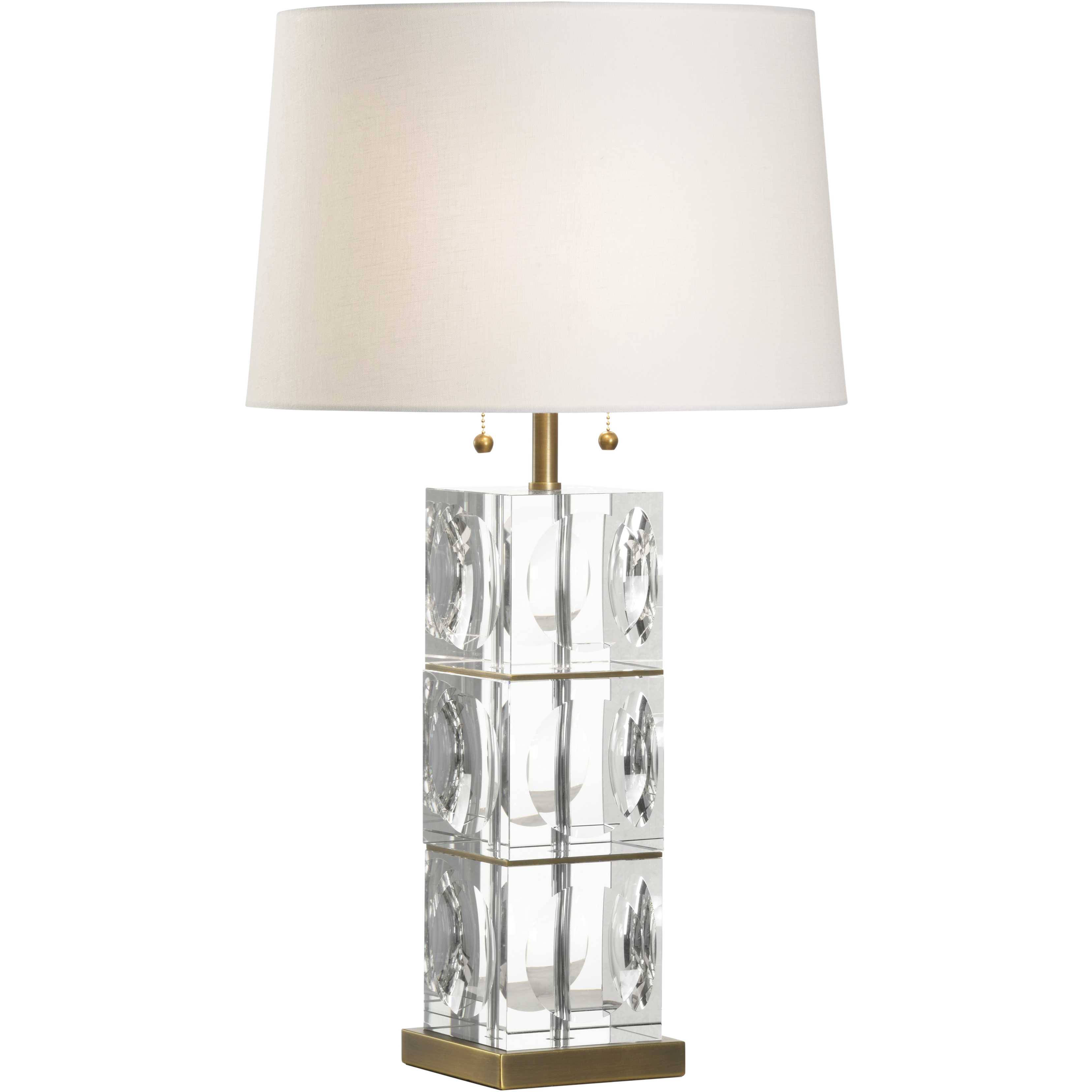 Lasater 23 inch 60.00 watt Clear and Gold Table Lamp Portable Light
