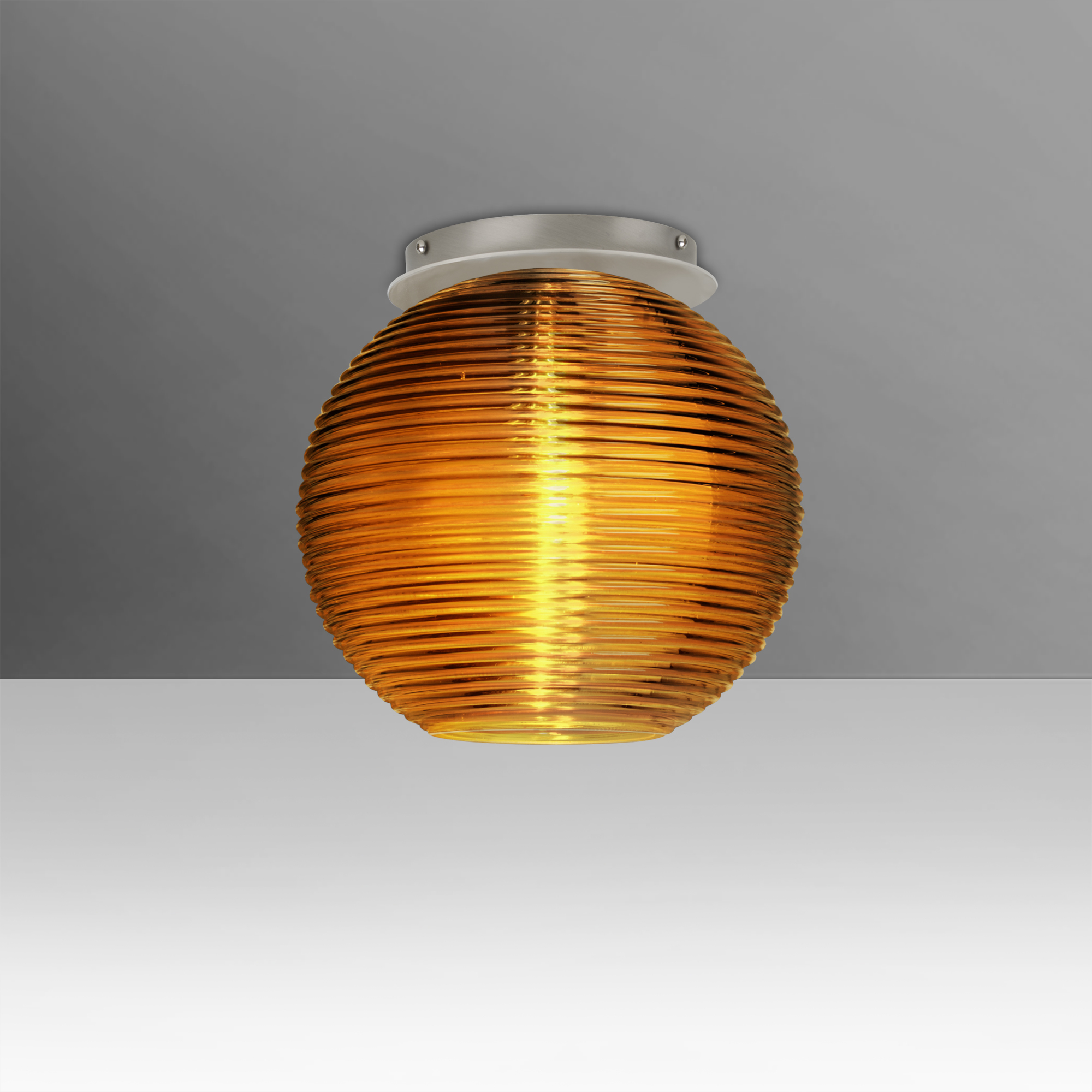 Kristall 8 1 Light 10 inch Satin Nickel Semi-Flush Mount Ceiling Light