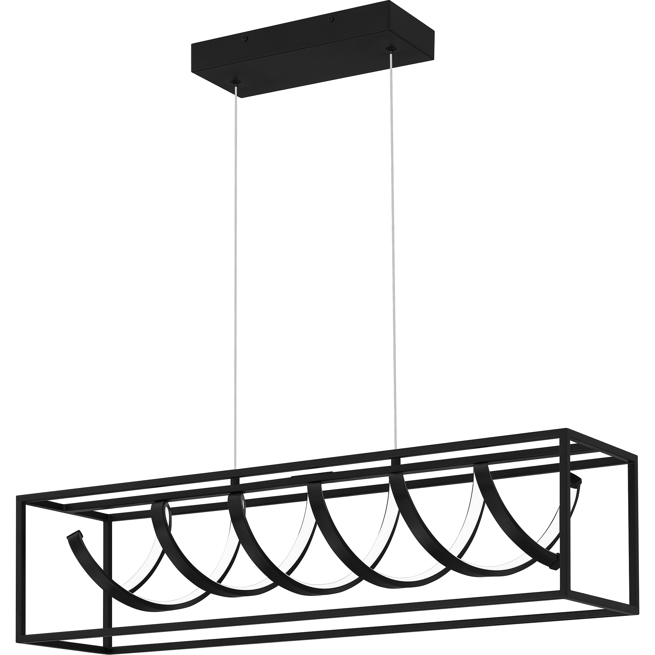 Amaranth LED 32 inch Matte Black Island Light Ceiling Light