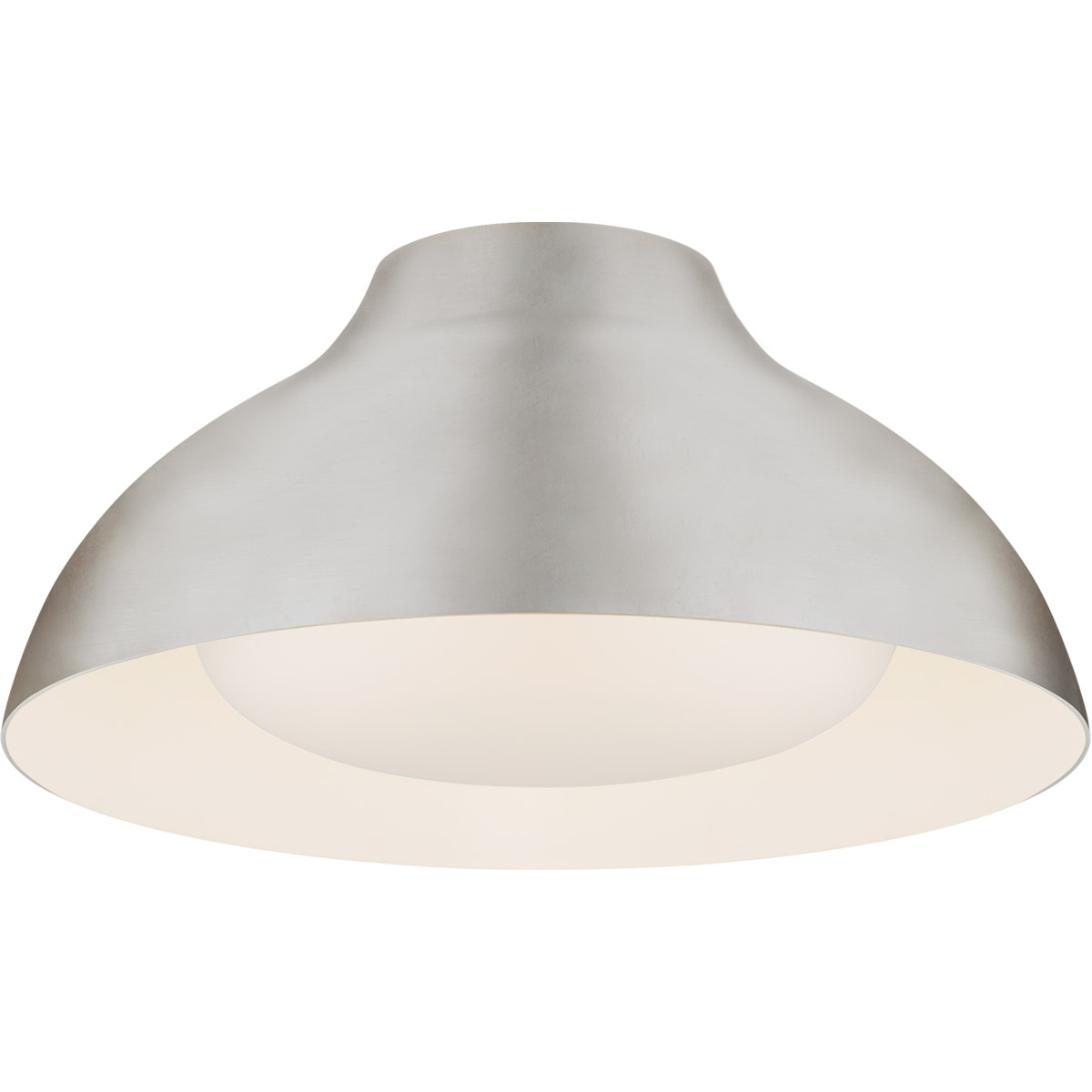 AERIN Agnes LED 15 inch Burnished Silver Leaf Flush Mount Ceiling Light