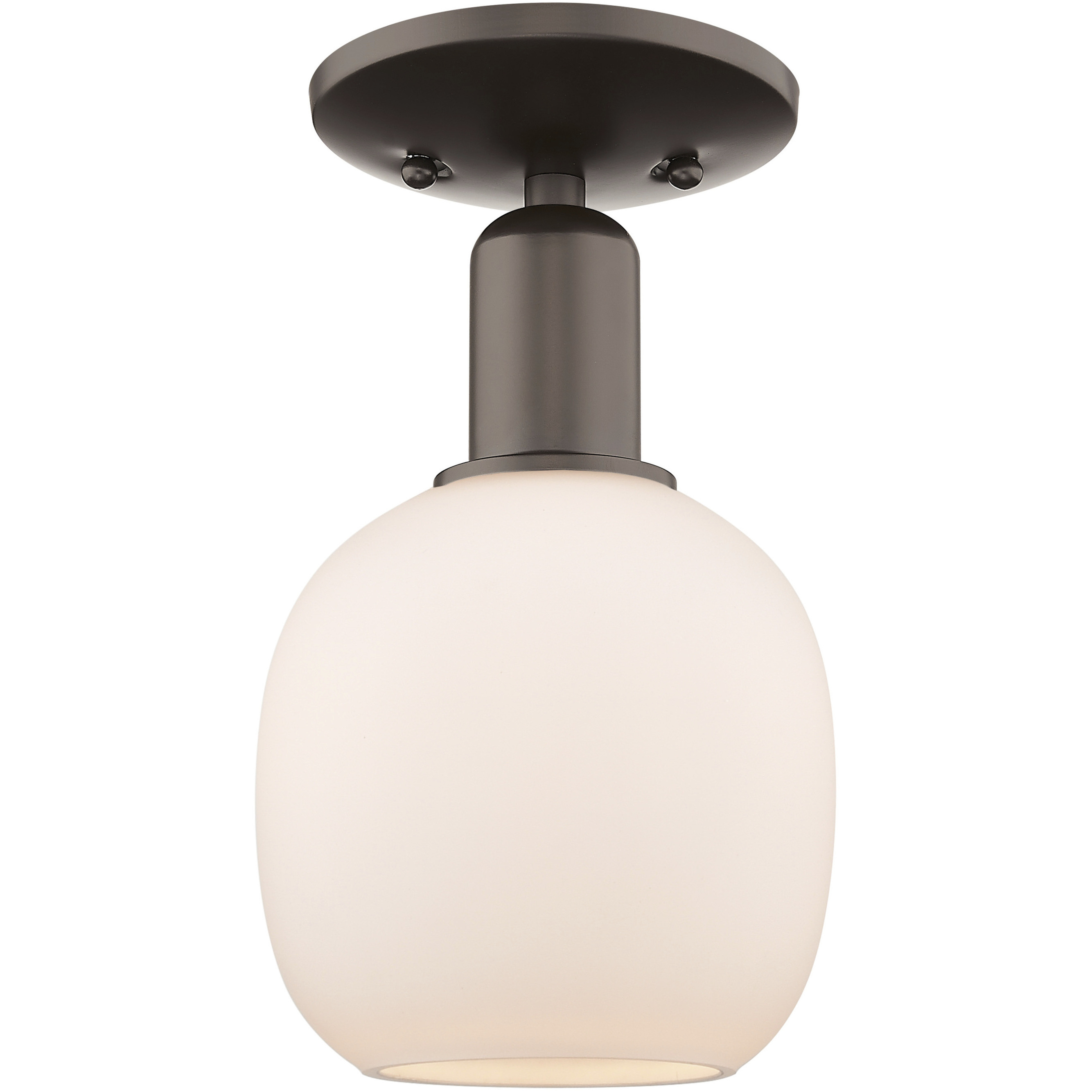 Arcadia Belfast 1 Light 6 inch Oil Rubbed Bronze Semi-Flush Mount Ceiling Light