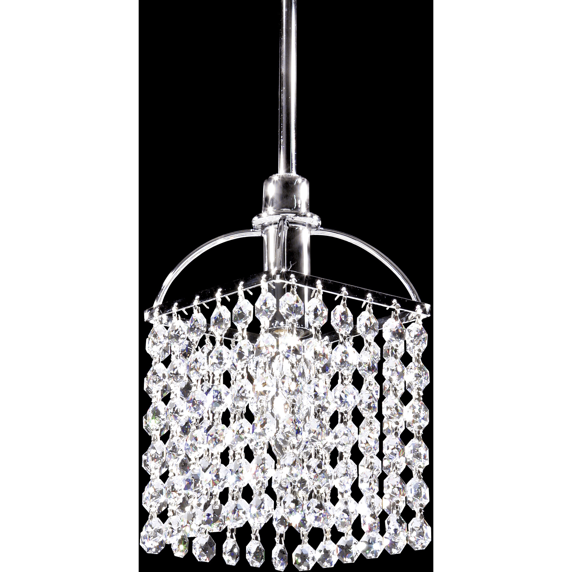 Contemporary 1 Light 6 inch Silver Pendant Ceiling Light