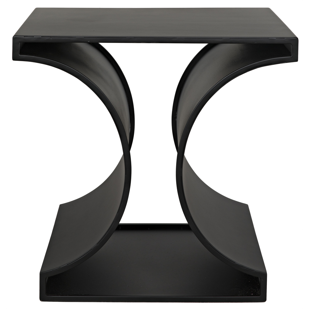Alec 24 X 23.5 inch Matte Black Side Table
